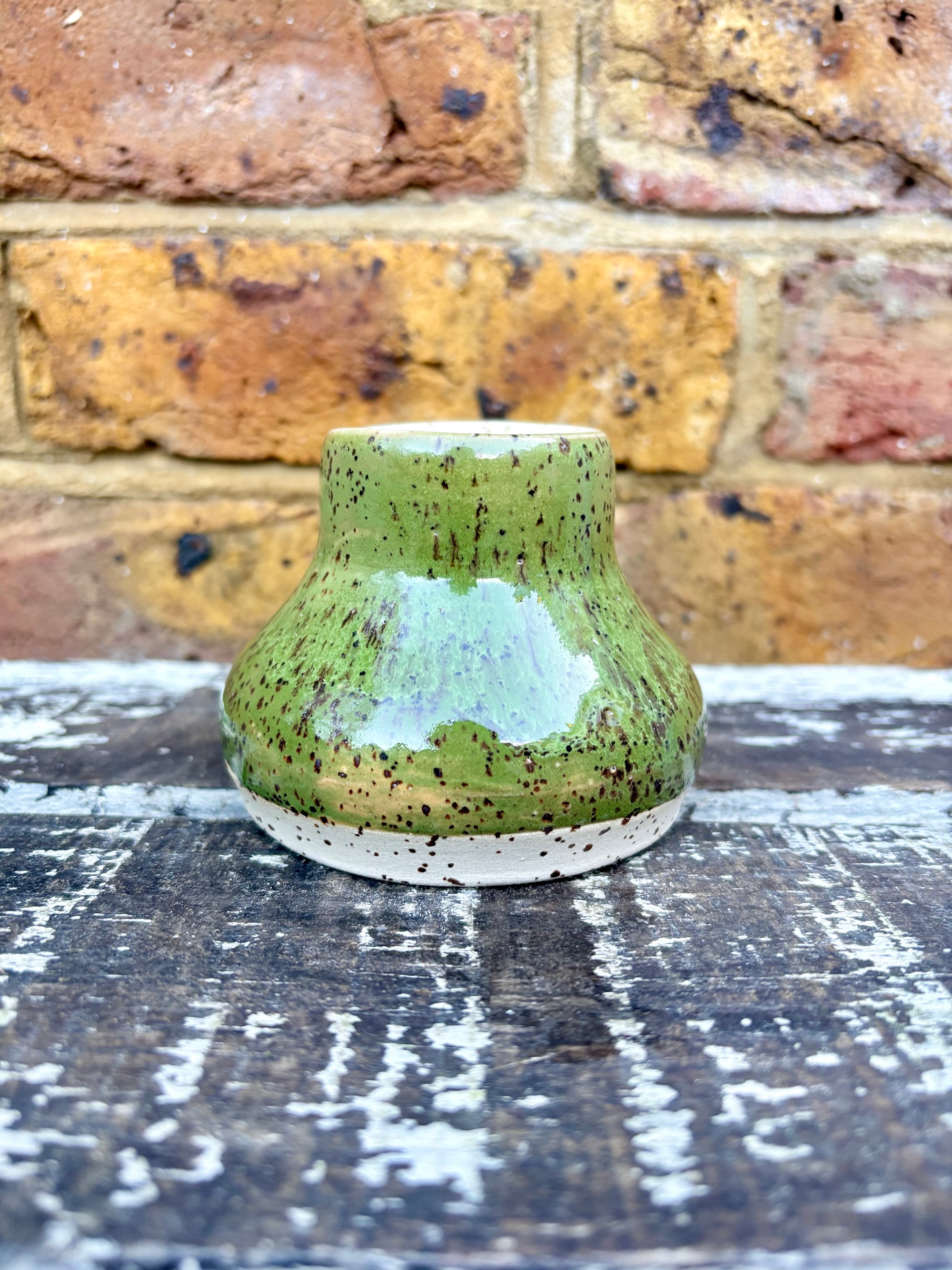 "bloom, die, repeat" chubby vase