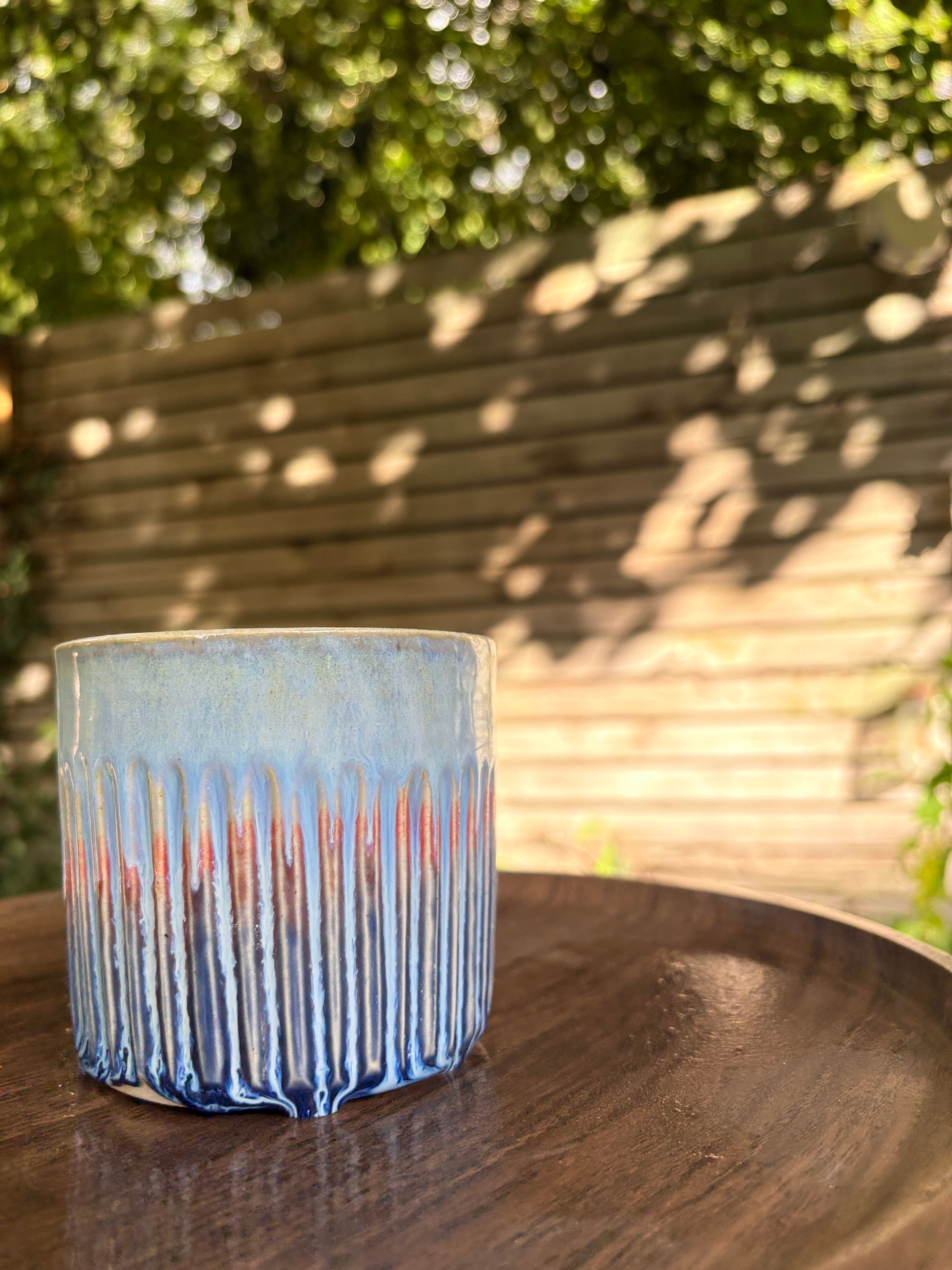 "too tired for this shit" mug (blues)