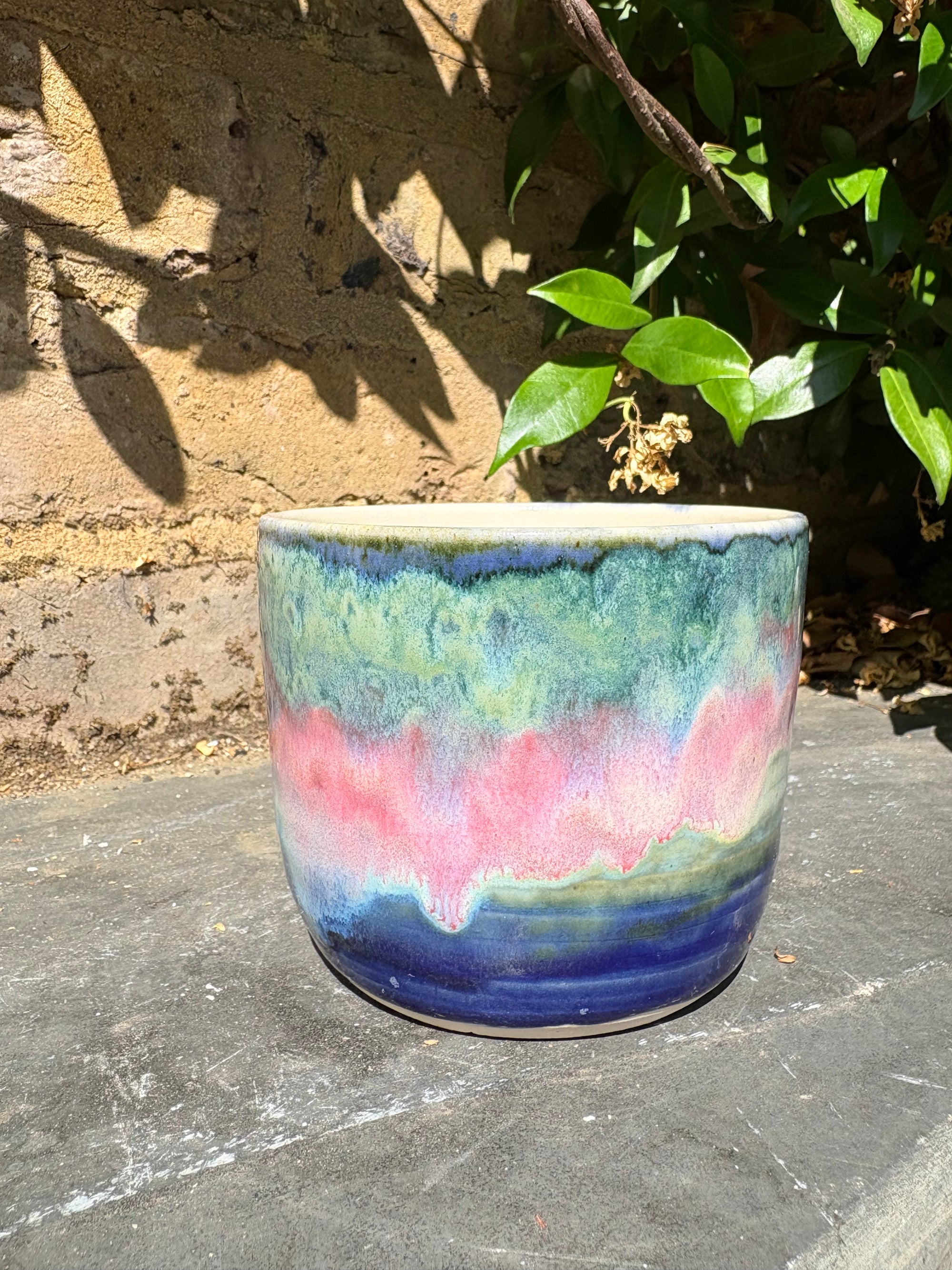 "really happy to be here” "what a bunch of cunts" mug (pink night sky, 375ml)