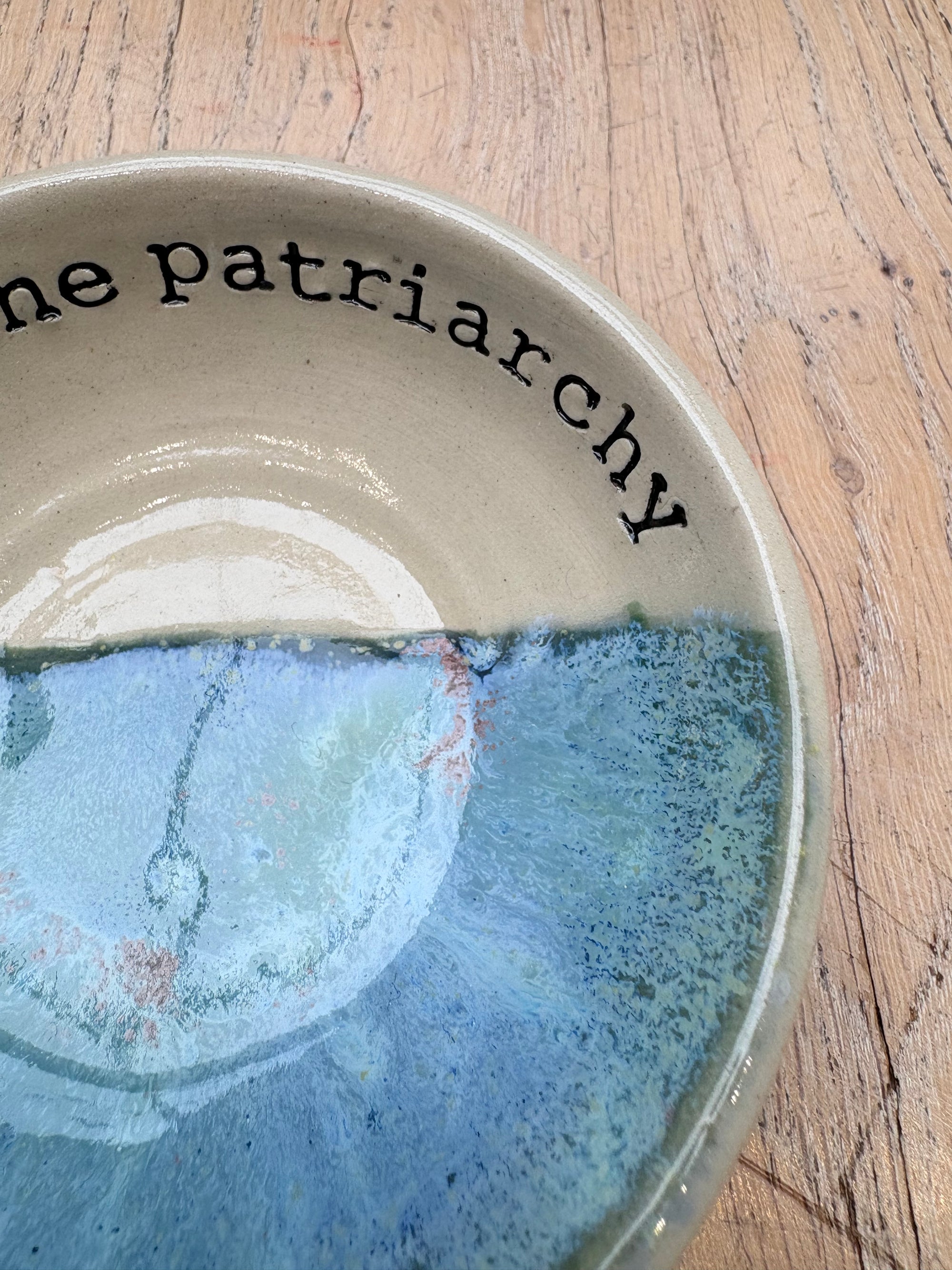 "fuck the patriarchy" trinket dish/ ring dish