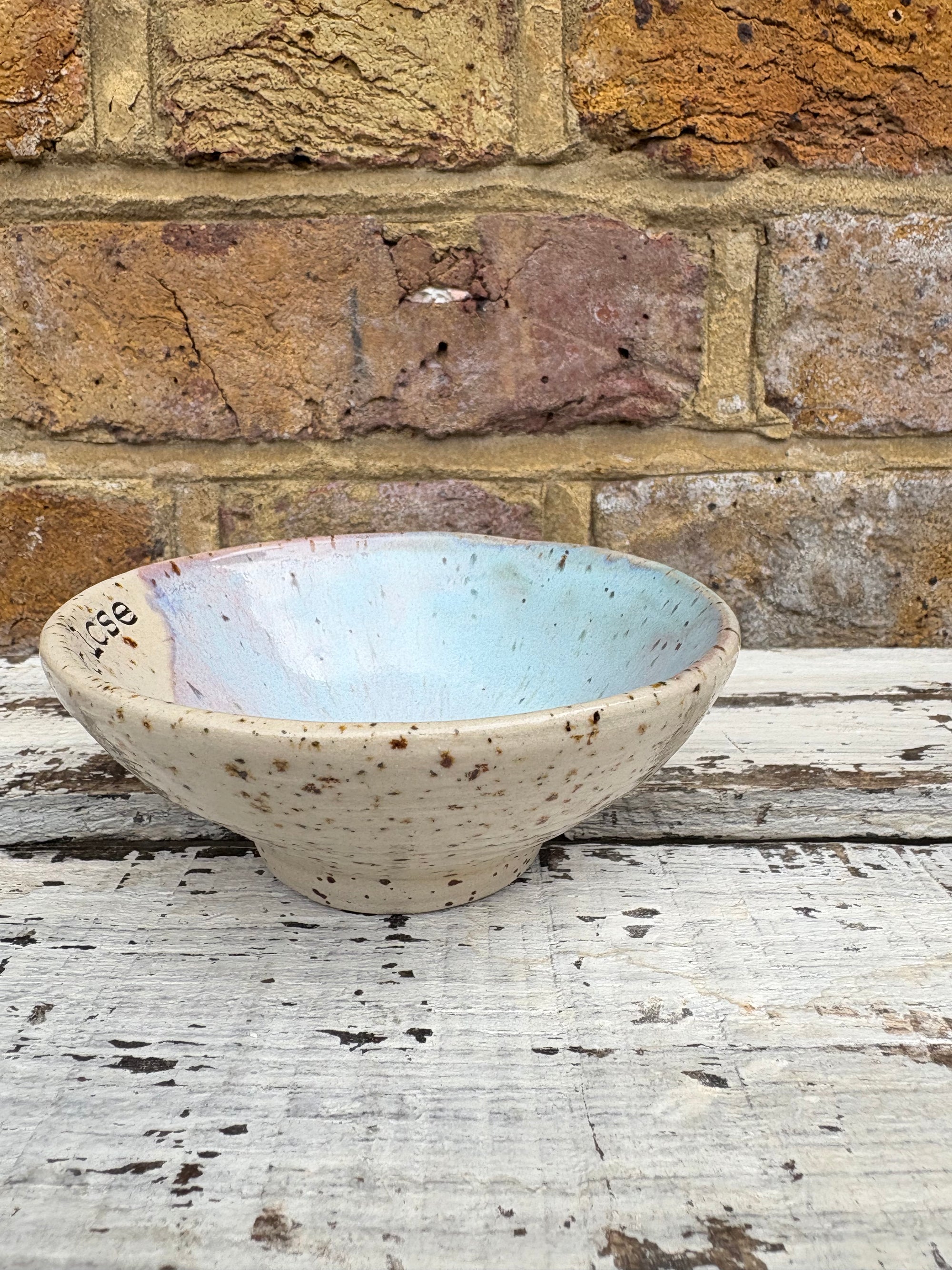 “shit I mustn't lose" trinket dish (pink night sky)