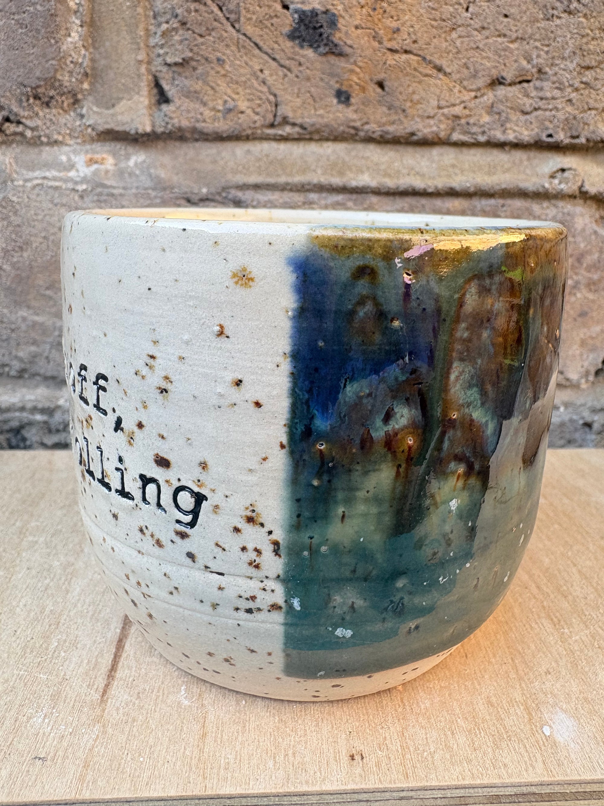 “Fuck off, i'm scrolling" mug