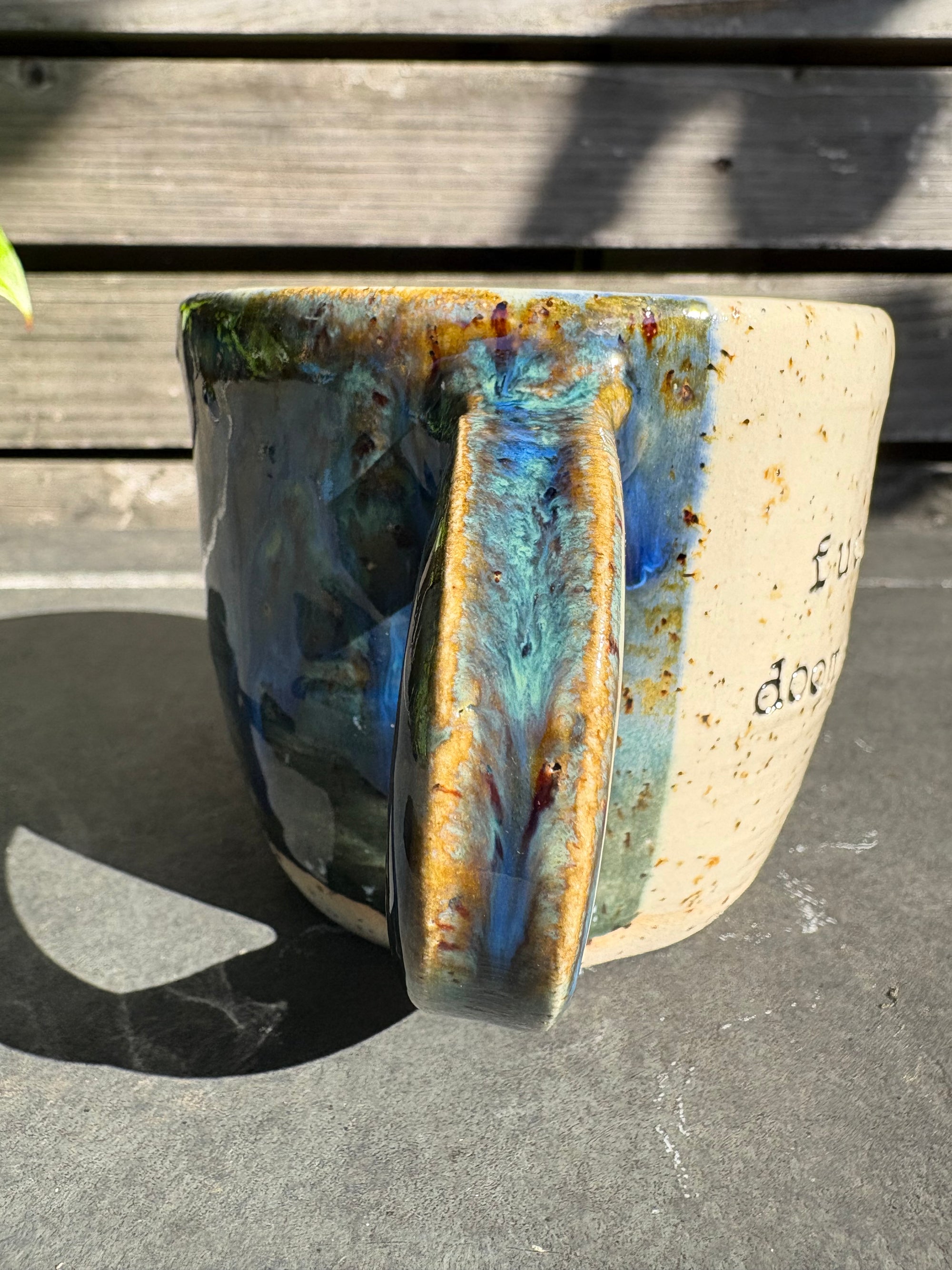 “Fuck off, i'm doomscrolling" mug