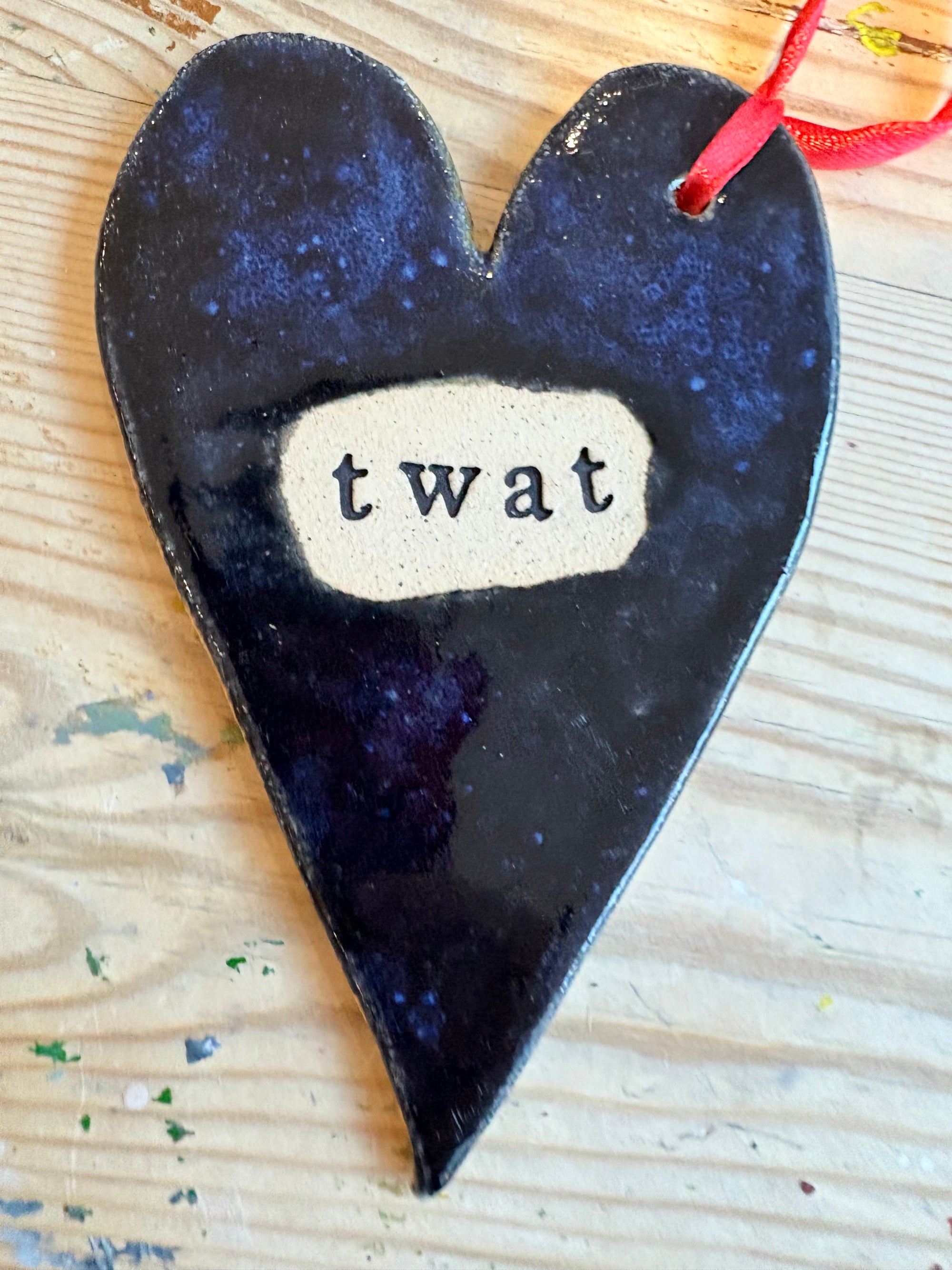 Twat Hanging Decoration (large, blue)