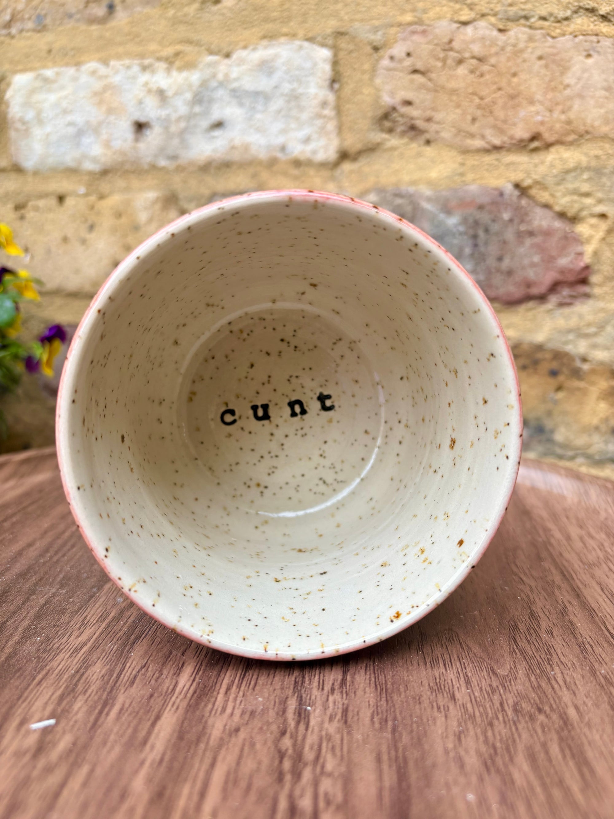 Cunt tumbler mug (no handle) (pink night sky)