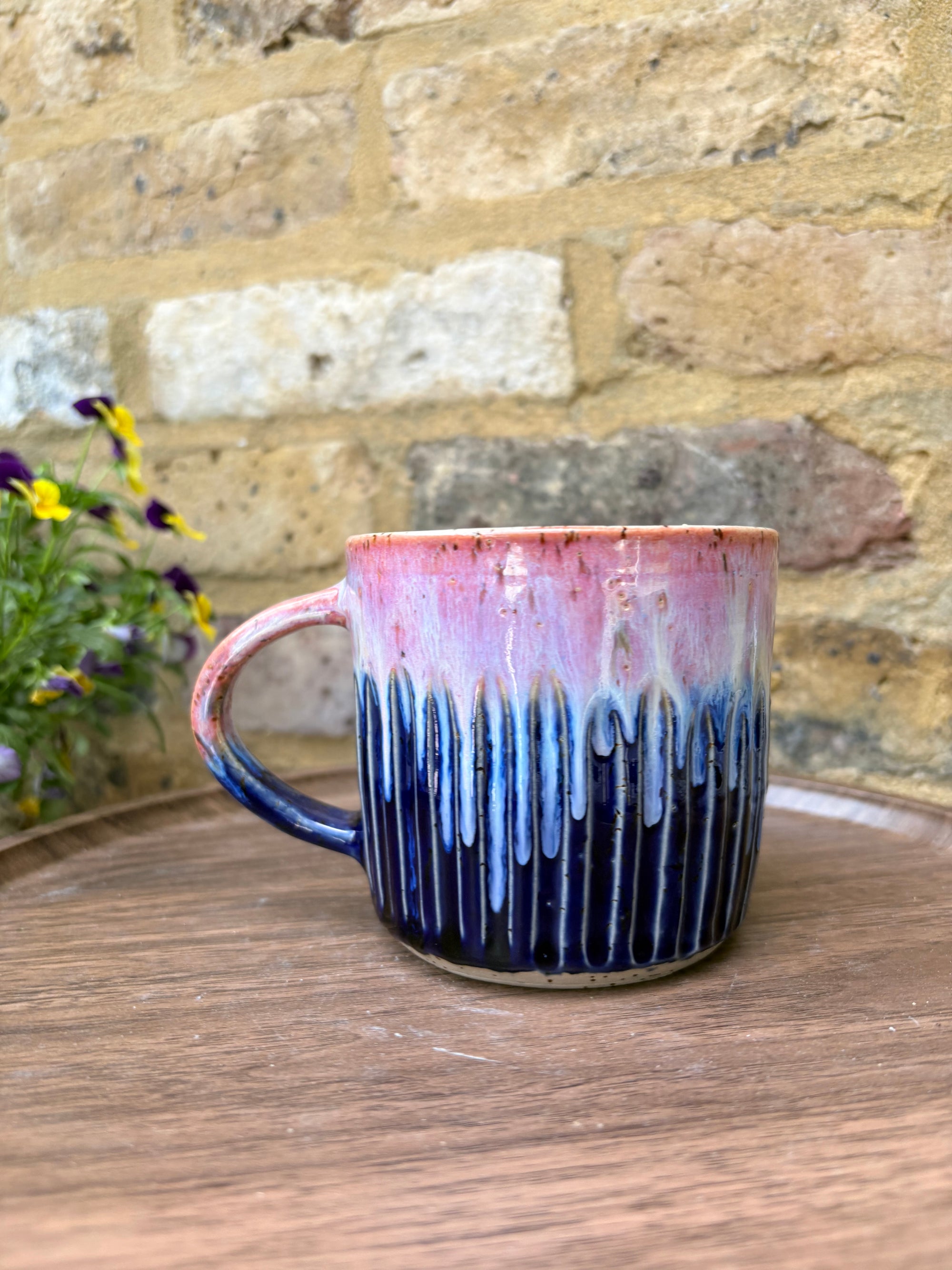 "FRAGILE like a fucking bomb" mug (pink/ blue/ red fragile)