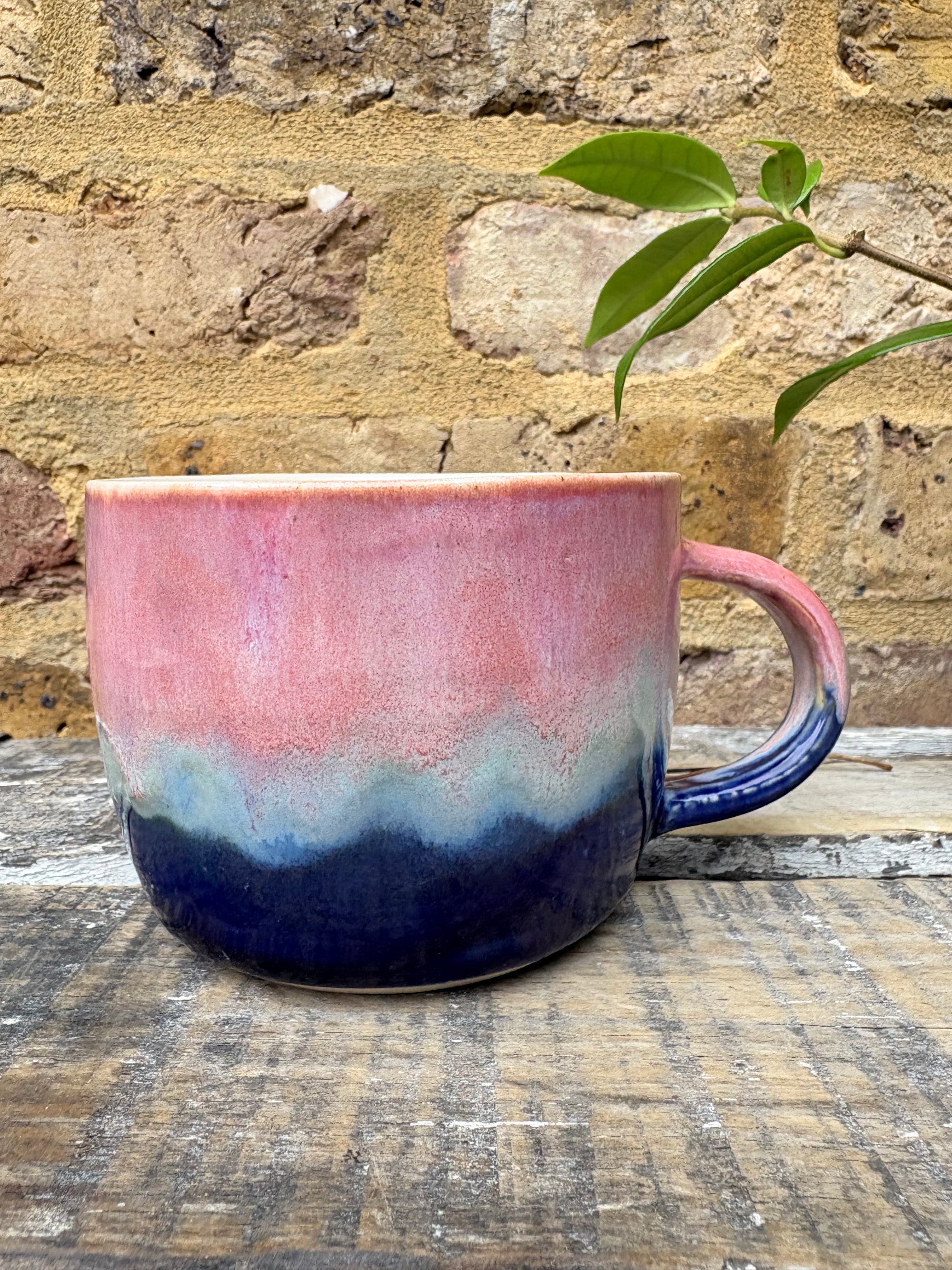 “fuck normal, i want magic" mug (Pink/blue)