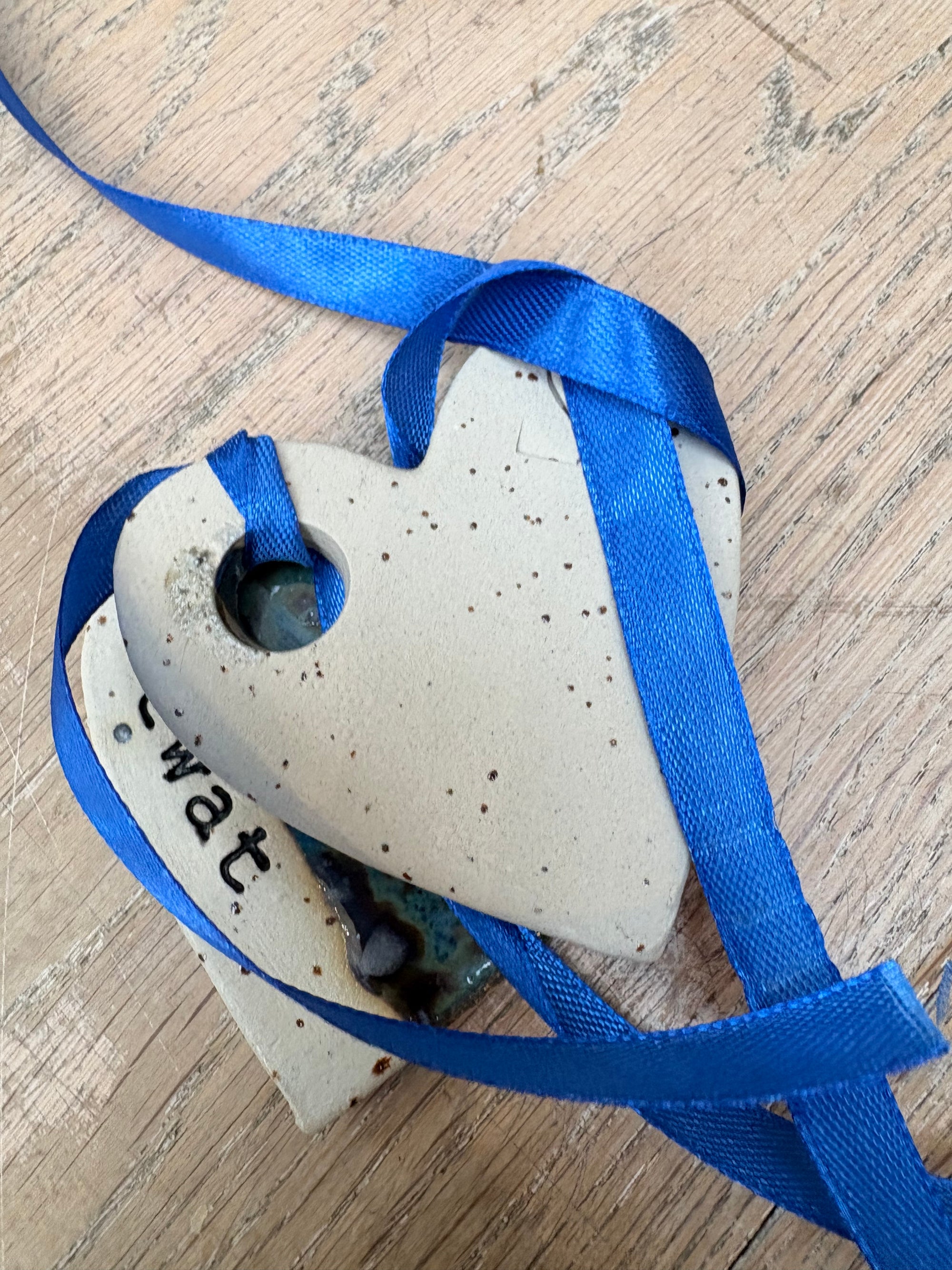 Twat Hanging Decoration (large, antique blue)