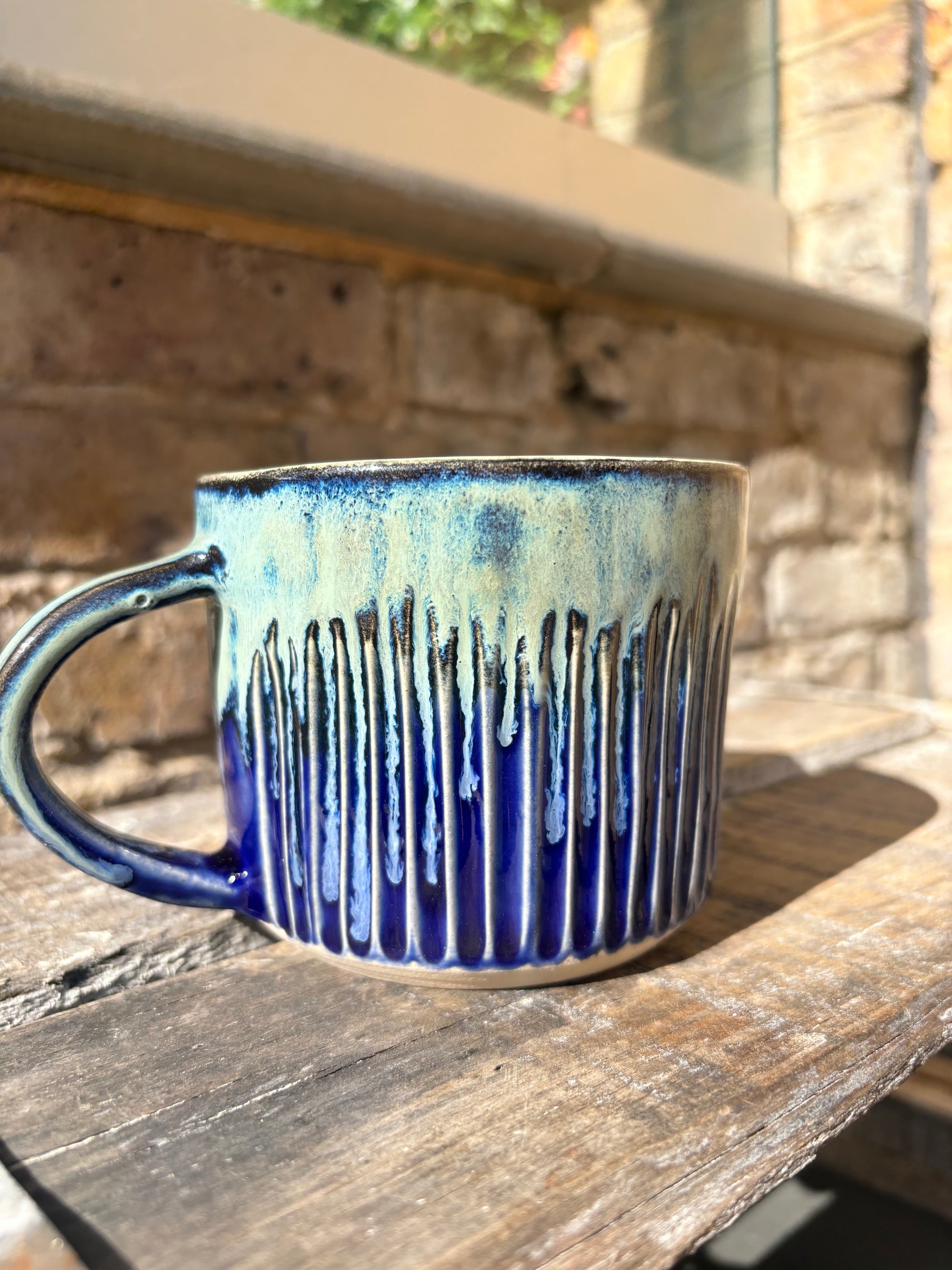 “No more fucking people pleasing" "if that’s okay with you" mug (blue shore)