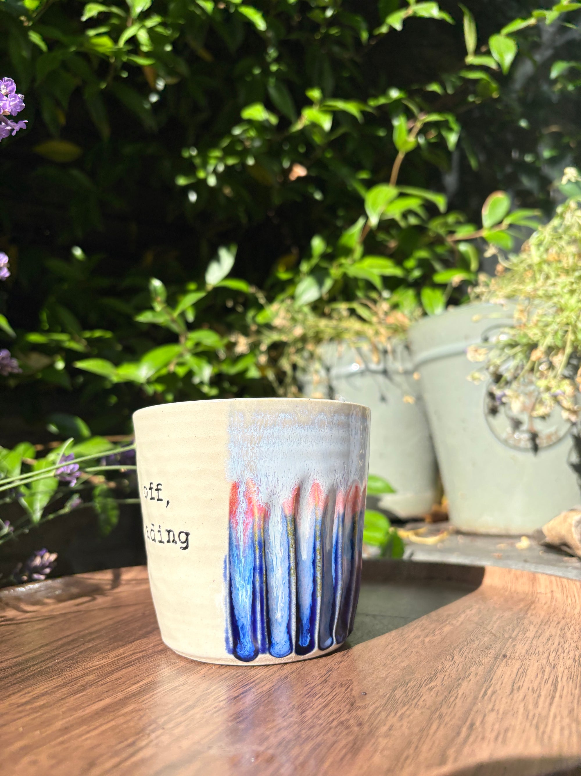 “Fuck off i'm reading" mug (blue night sky)