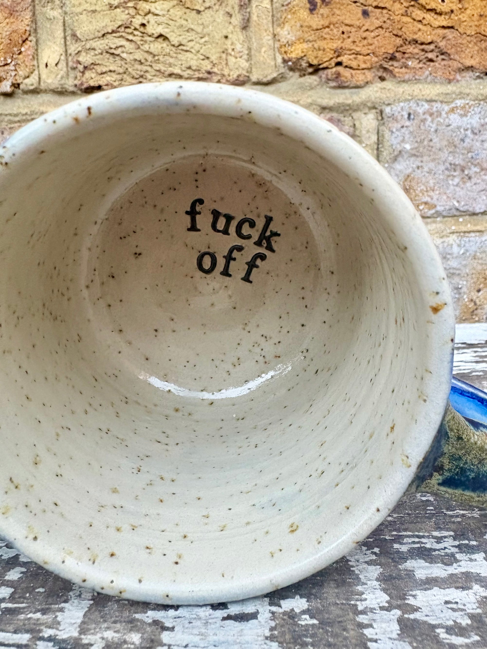 "positive vibes only" "fuck off" mug