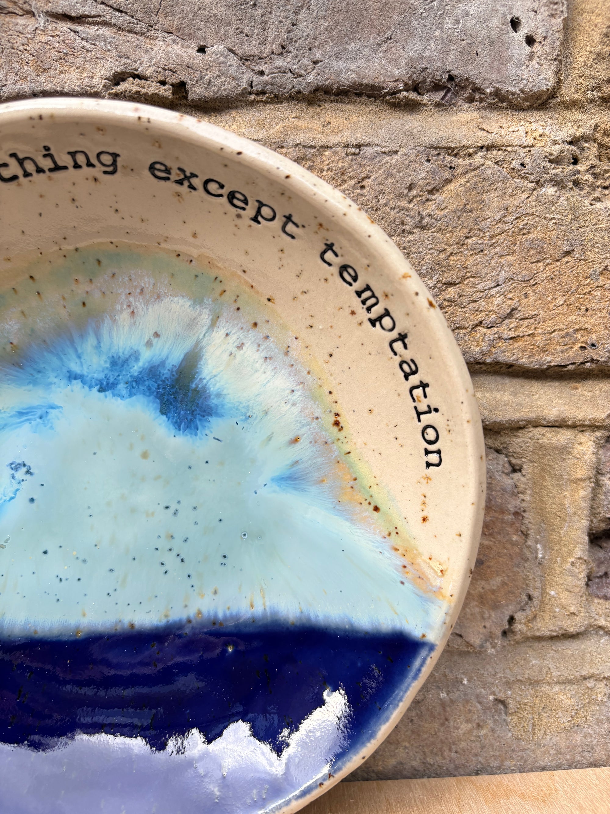 Oscar Wilde "temptation" cake plate