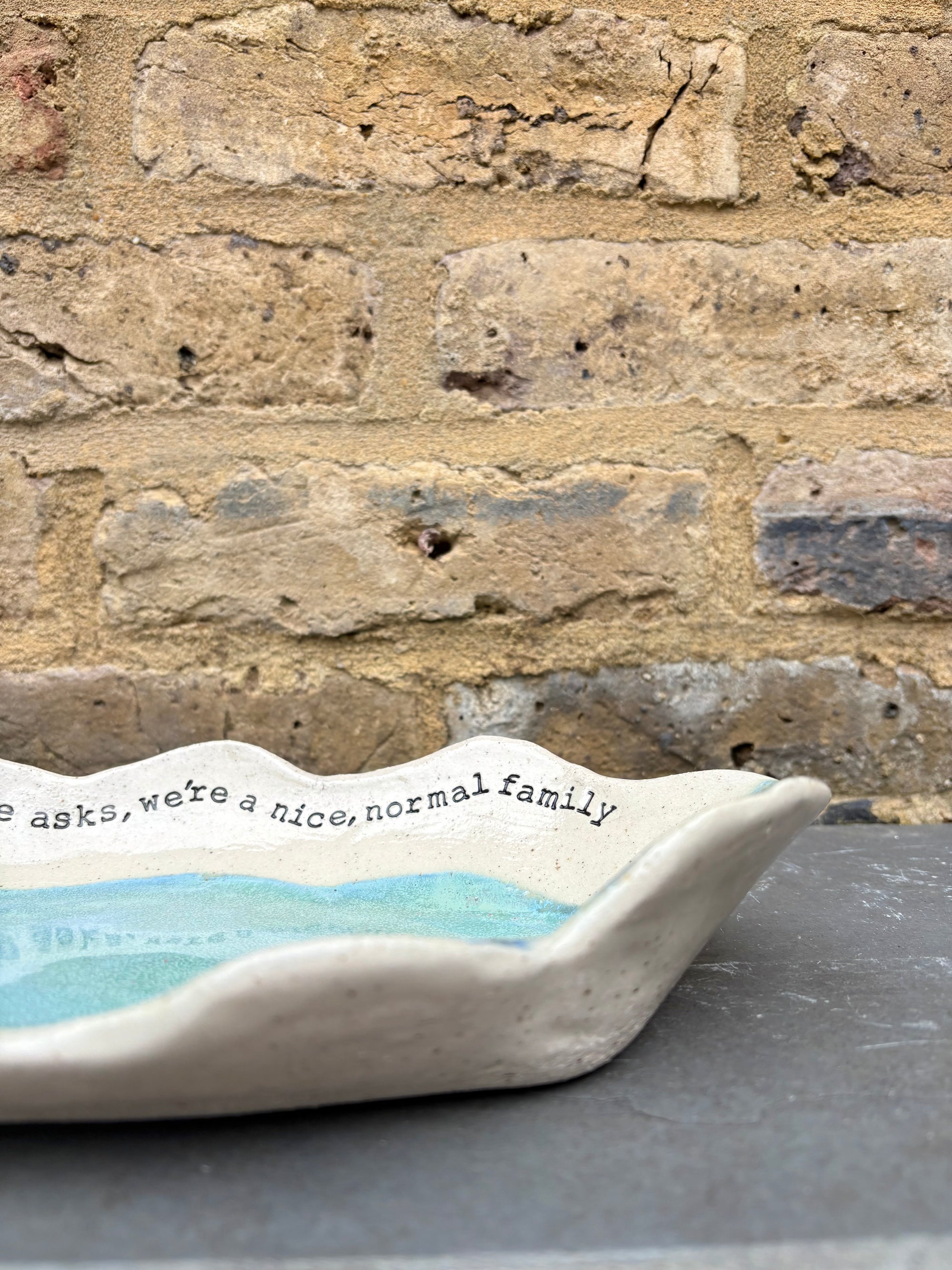 "If anyone asks, we're a nice normal family" Peacock Green