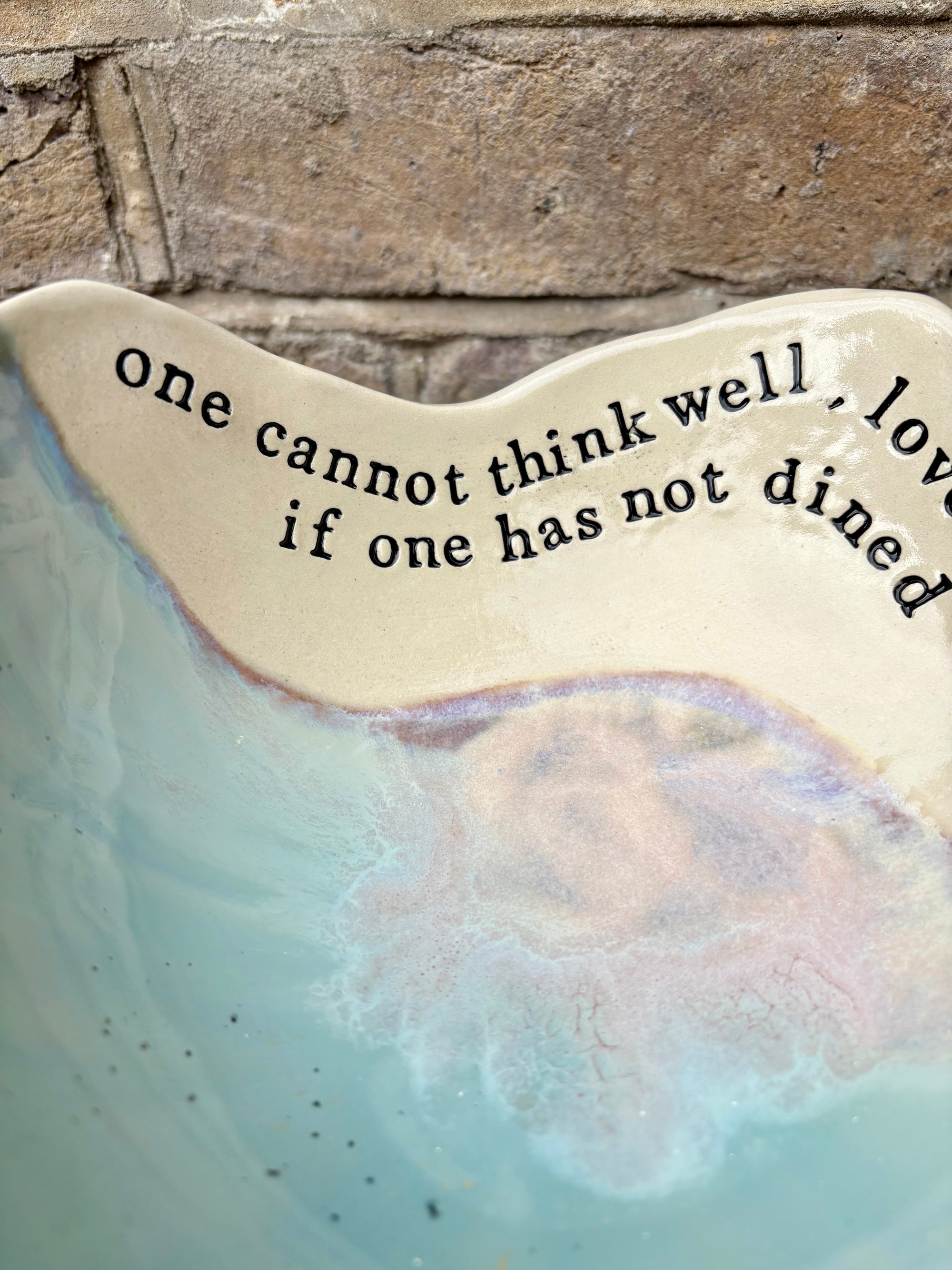 Virginia Woolf "dine(d) well" bowl