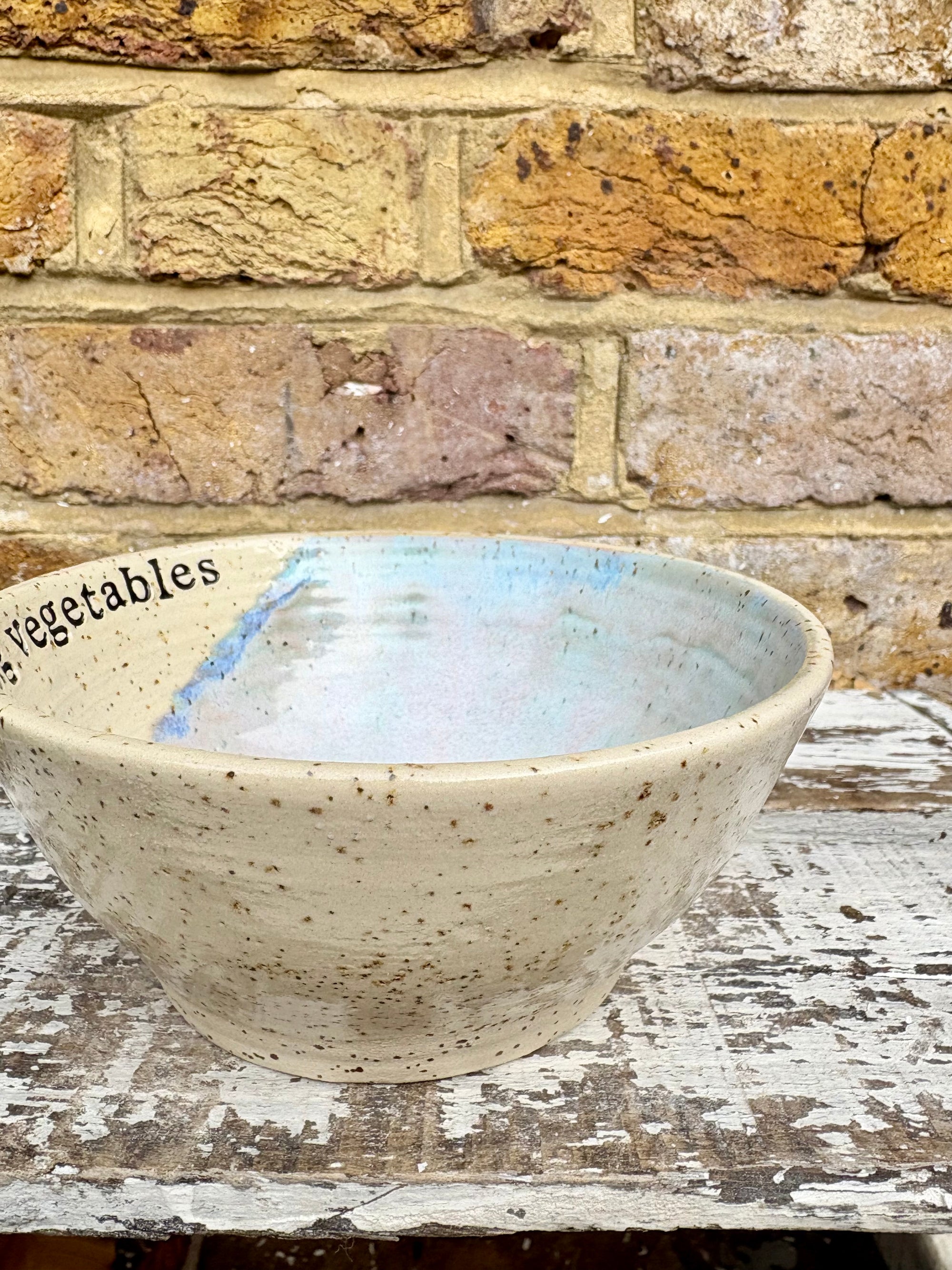 “eat your fucking vegetables" serving dish