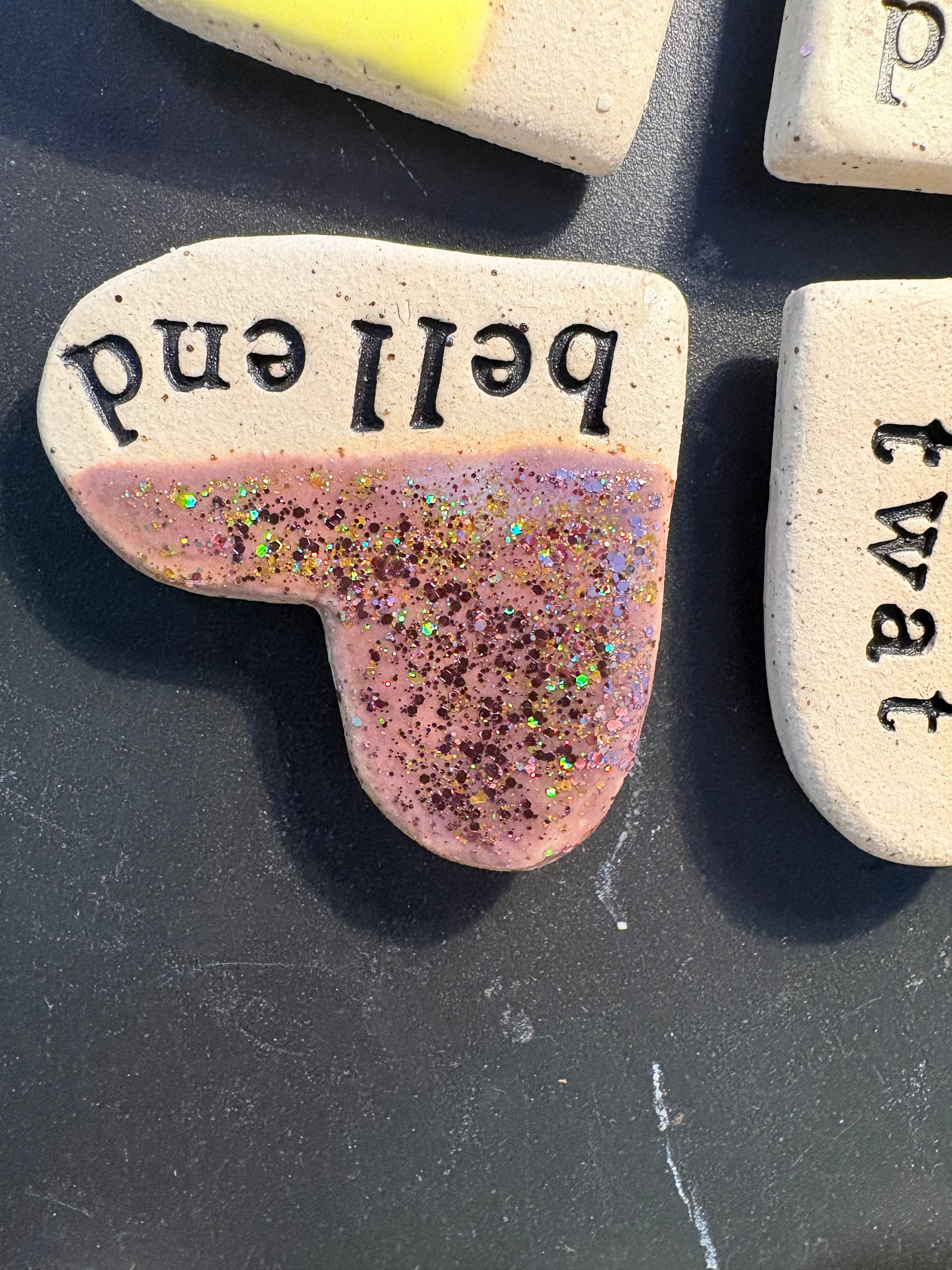 Sweary Magnet Set (4 heart shaped magnets)