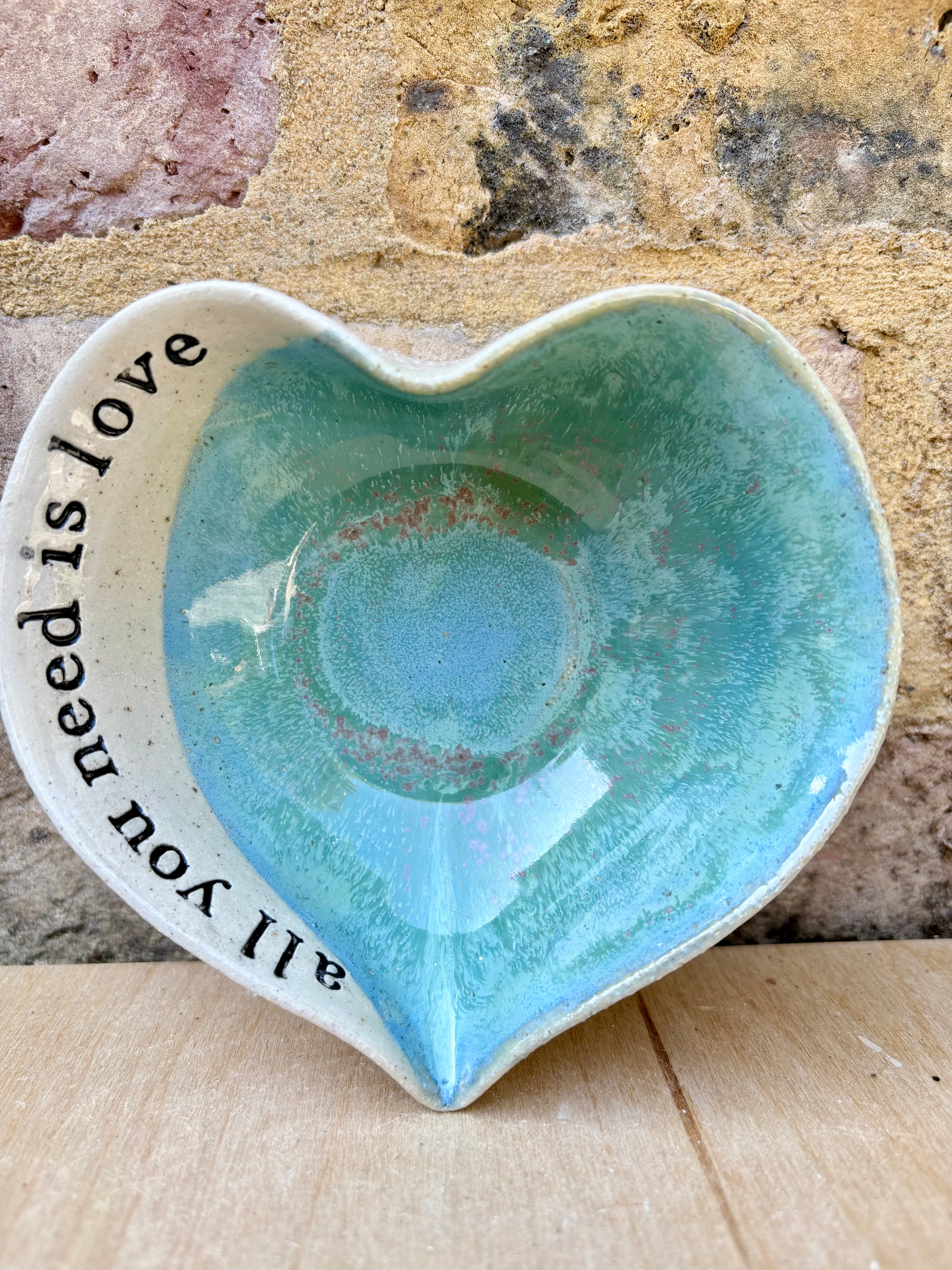"all you need is love" snack bowl