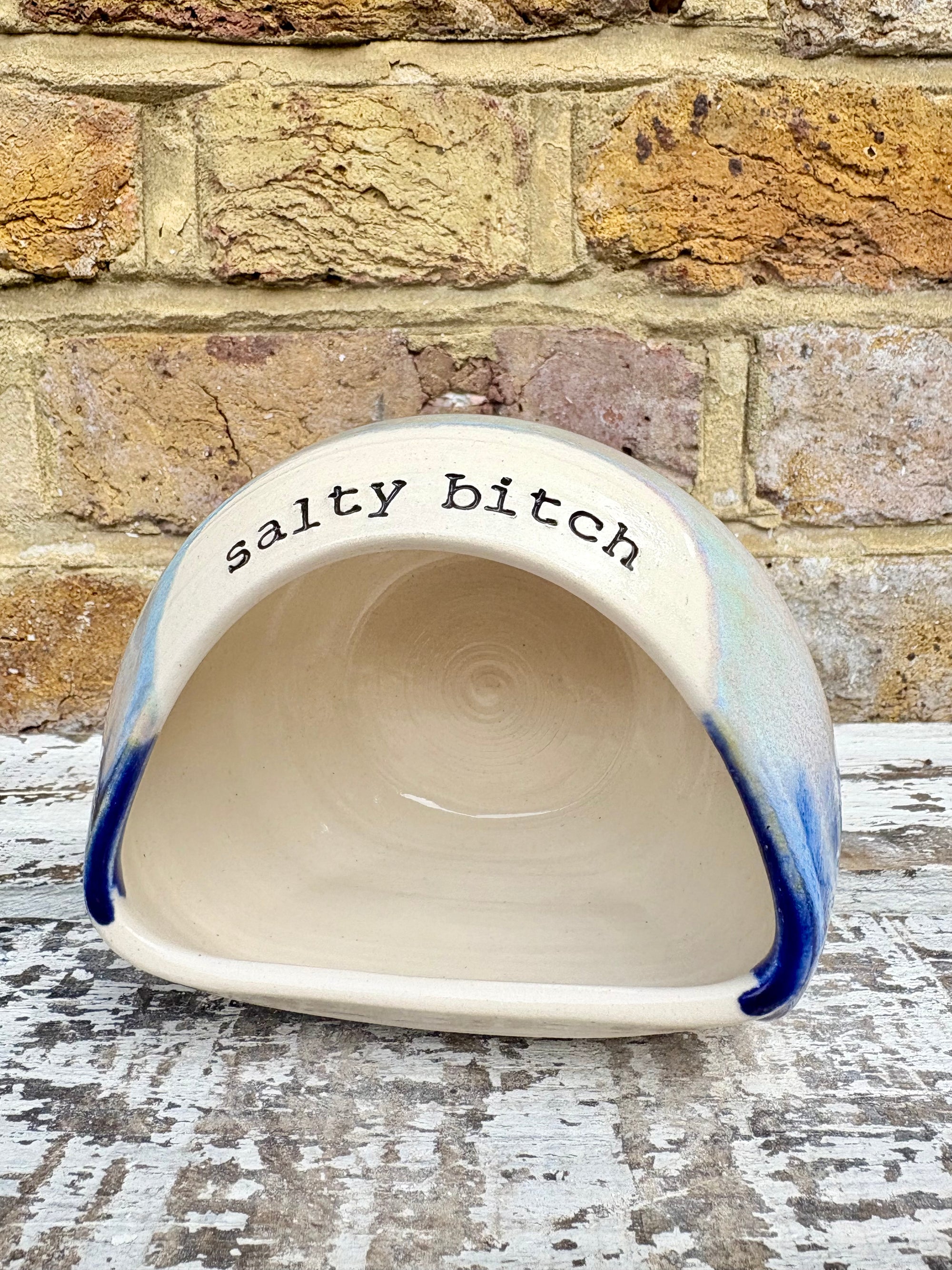 "Salty Bitch" Salt Pig (Blue Night Sky)