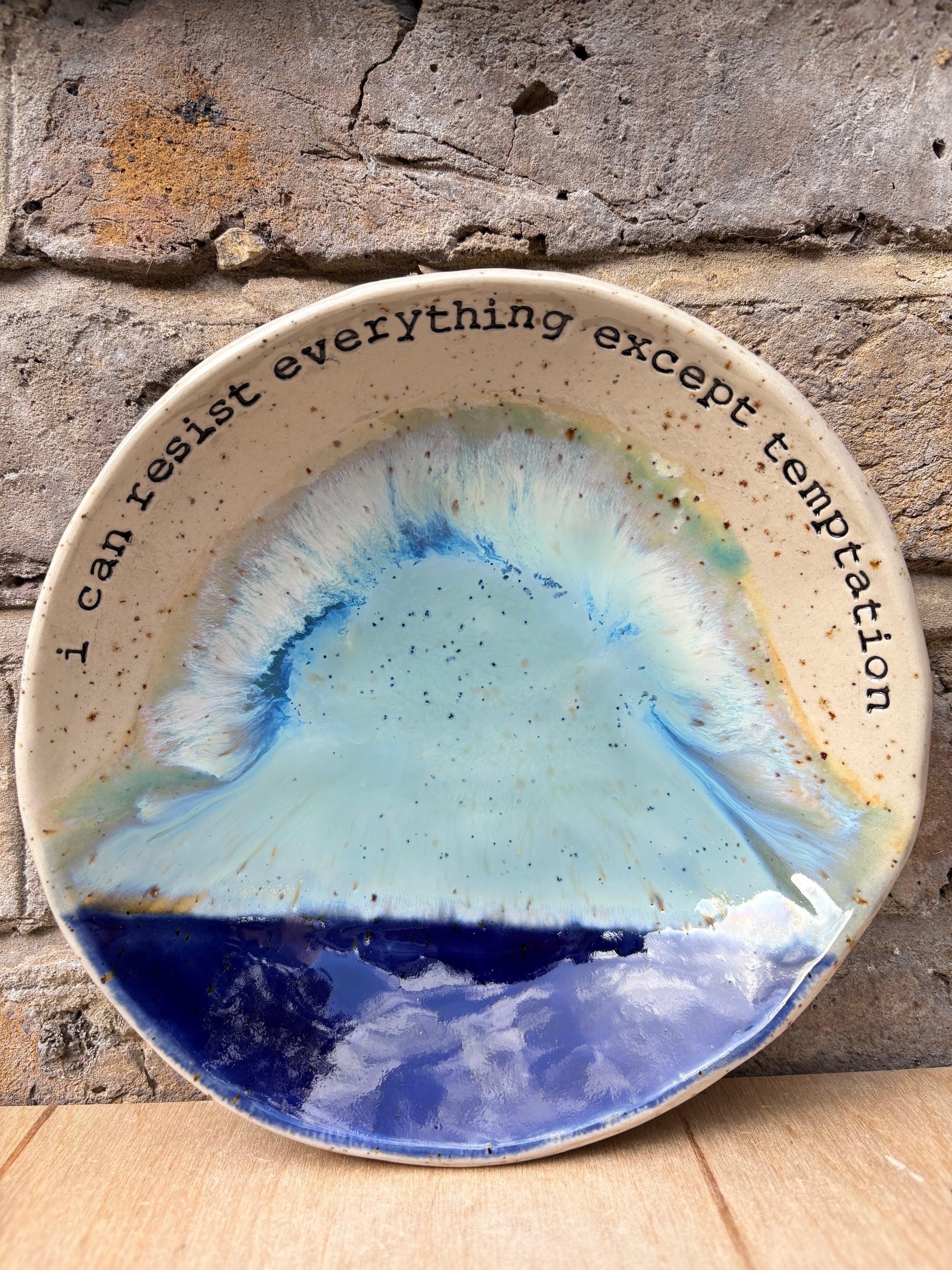 Oscar Wilde "temptation" cake plate