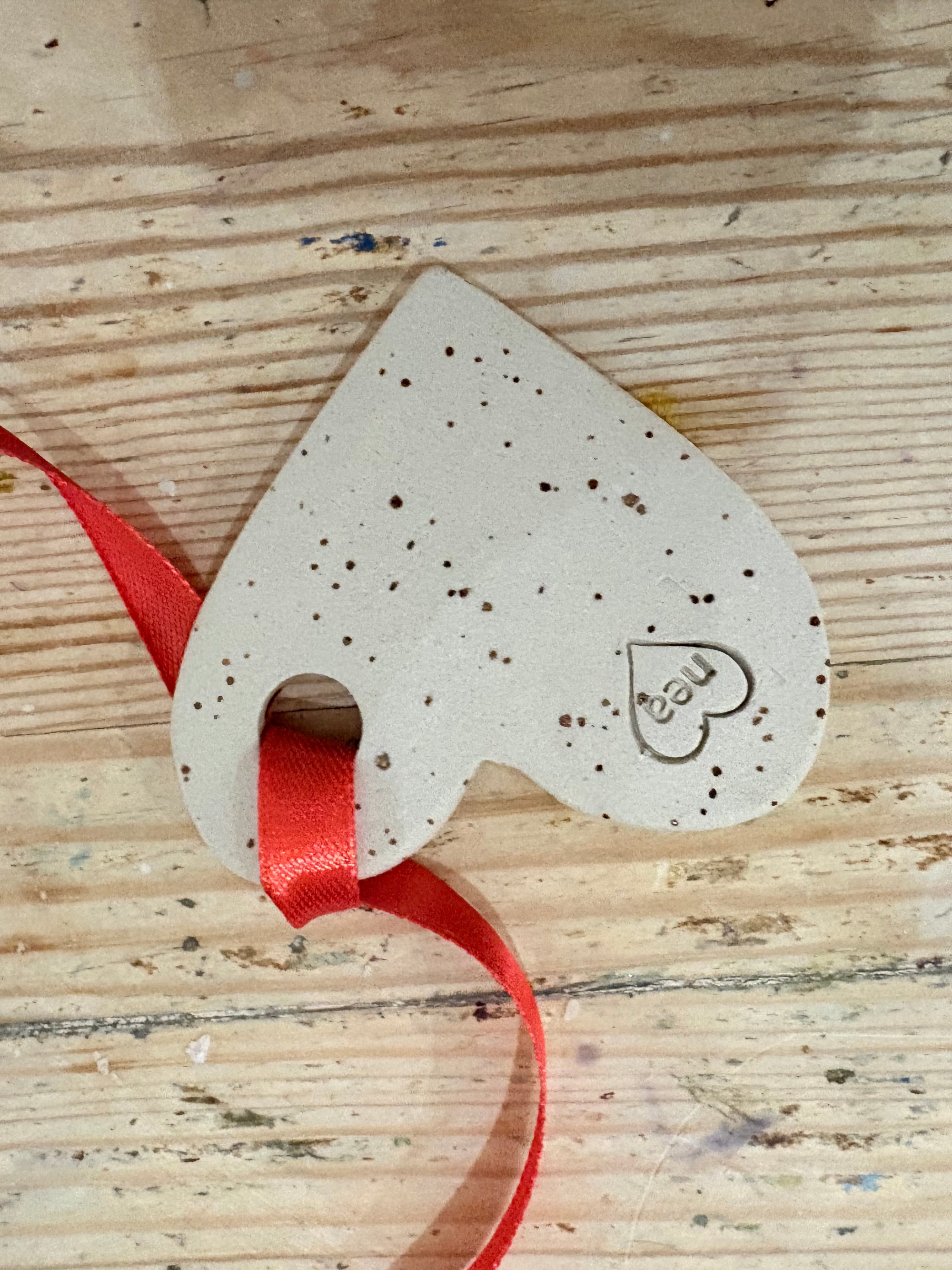 “merry cuntmas” hanging decoration (red and white, large)