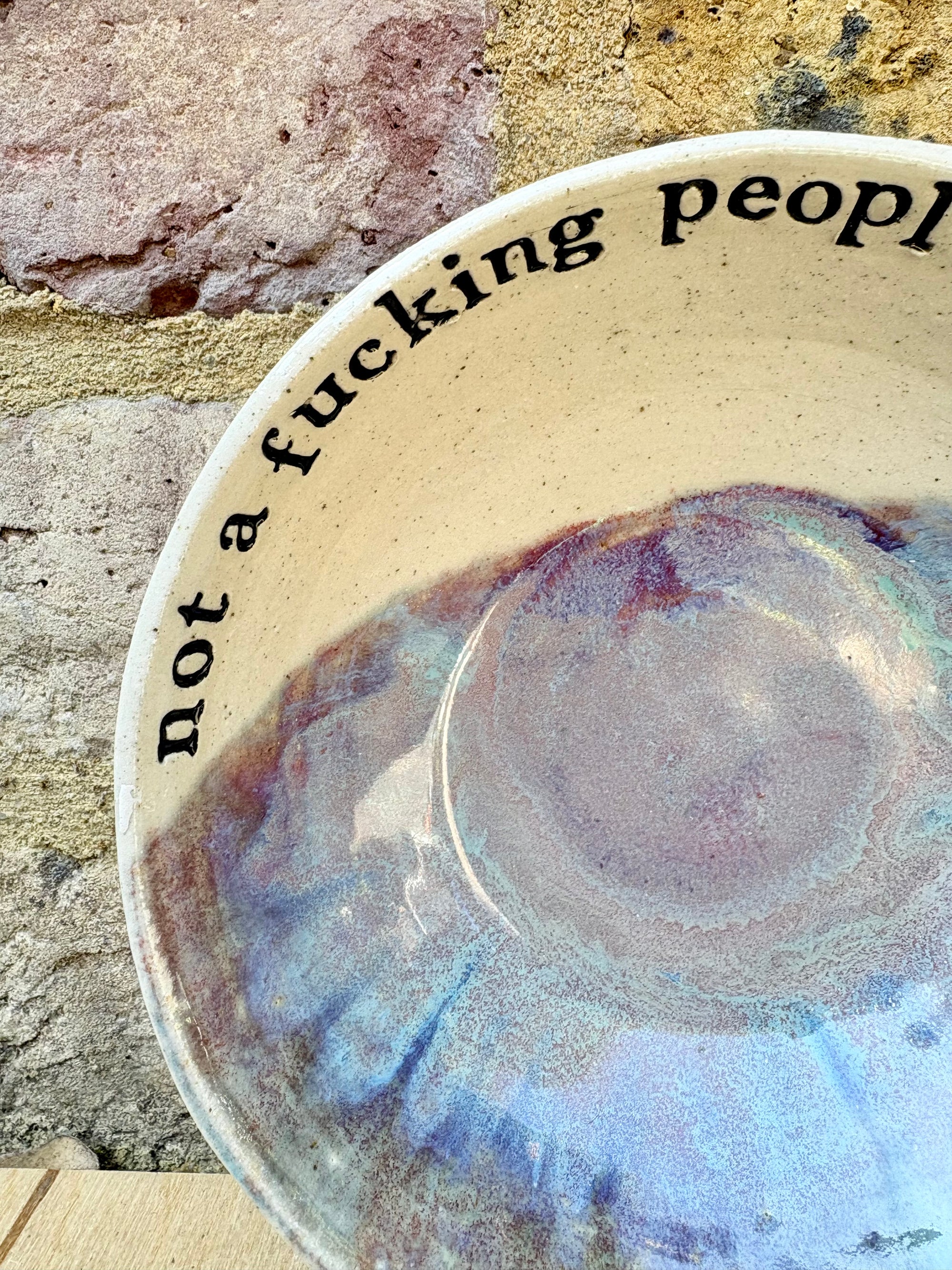 "not a fucking People Person" bowl