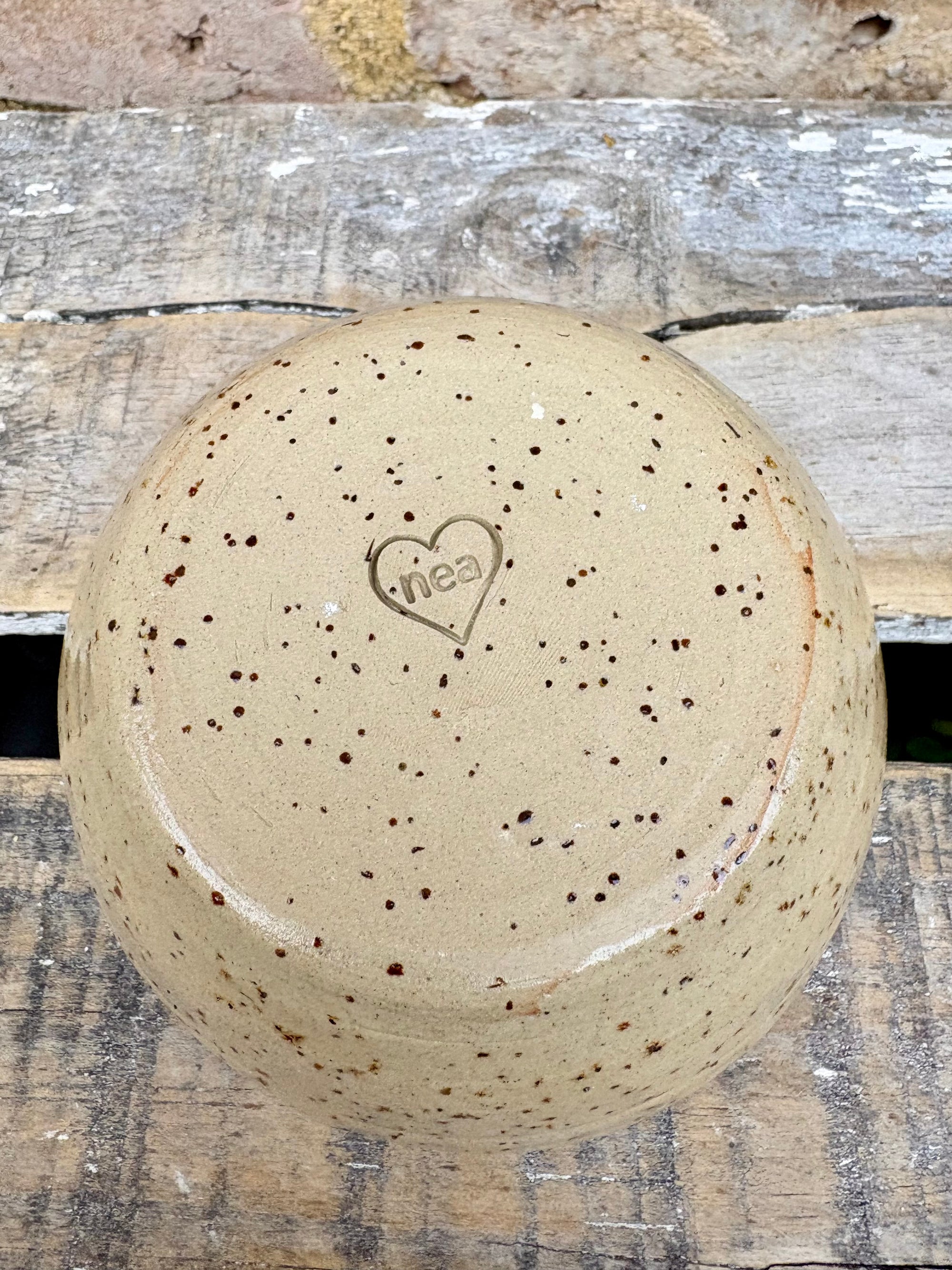 "random shit" trinket dish (pink speckle)