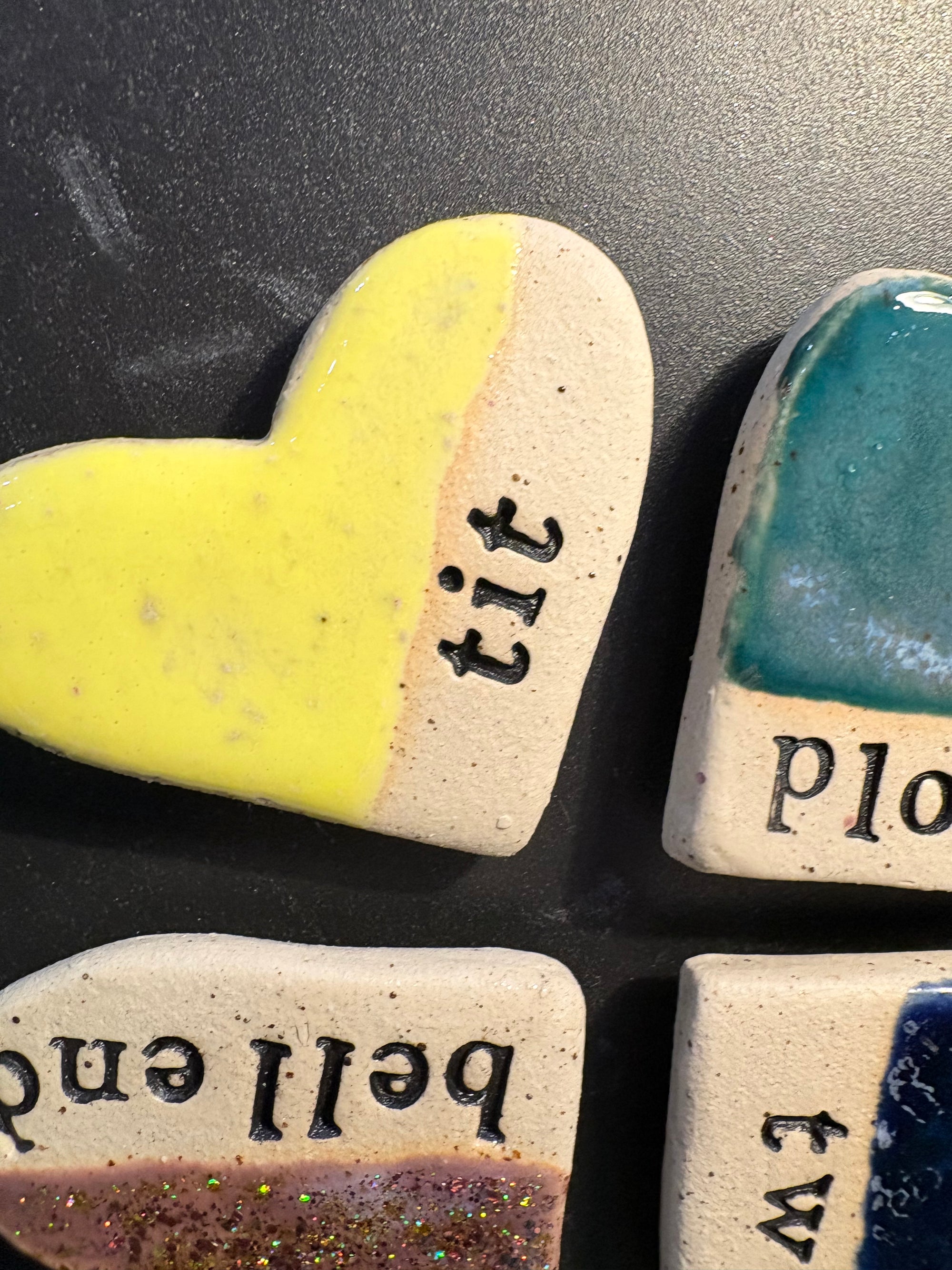 Sweary Magnet Set (4 heart shaped magnets)