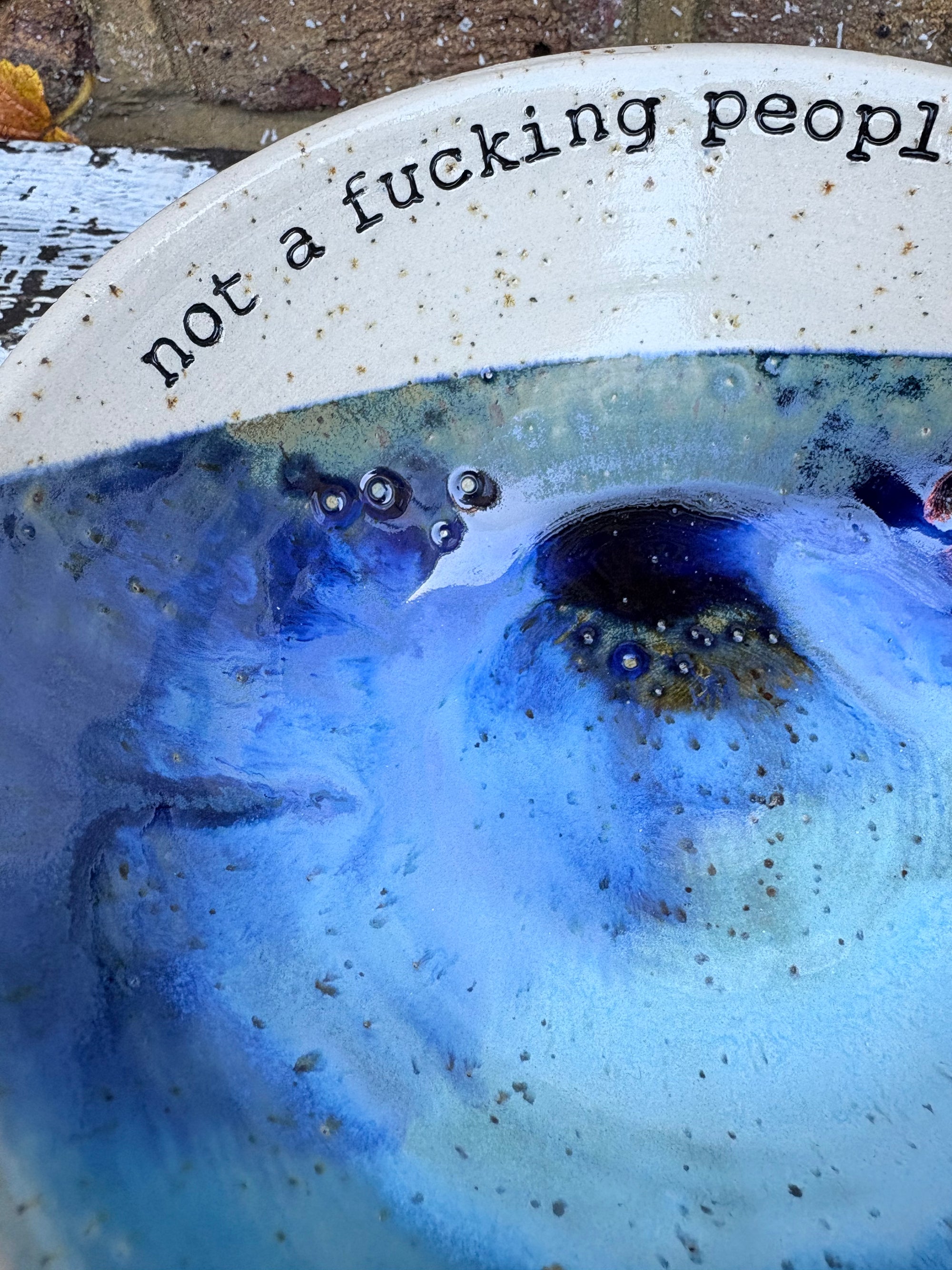 "not a fucking People Person" bowl