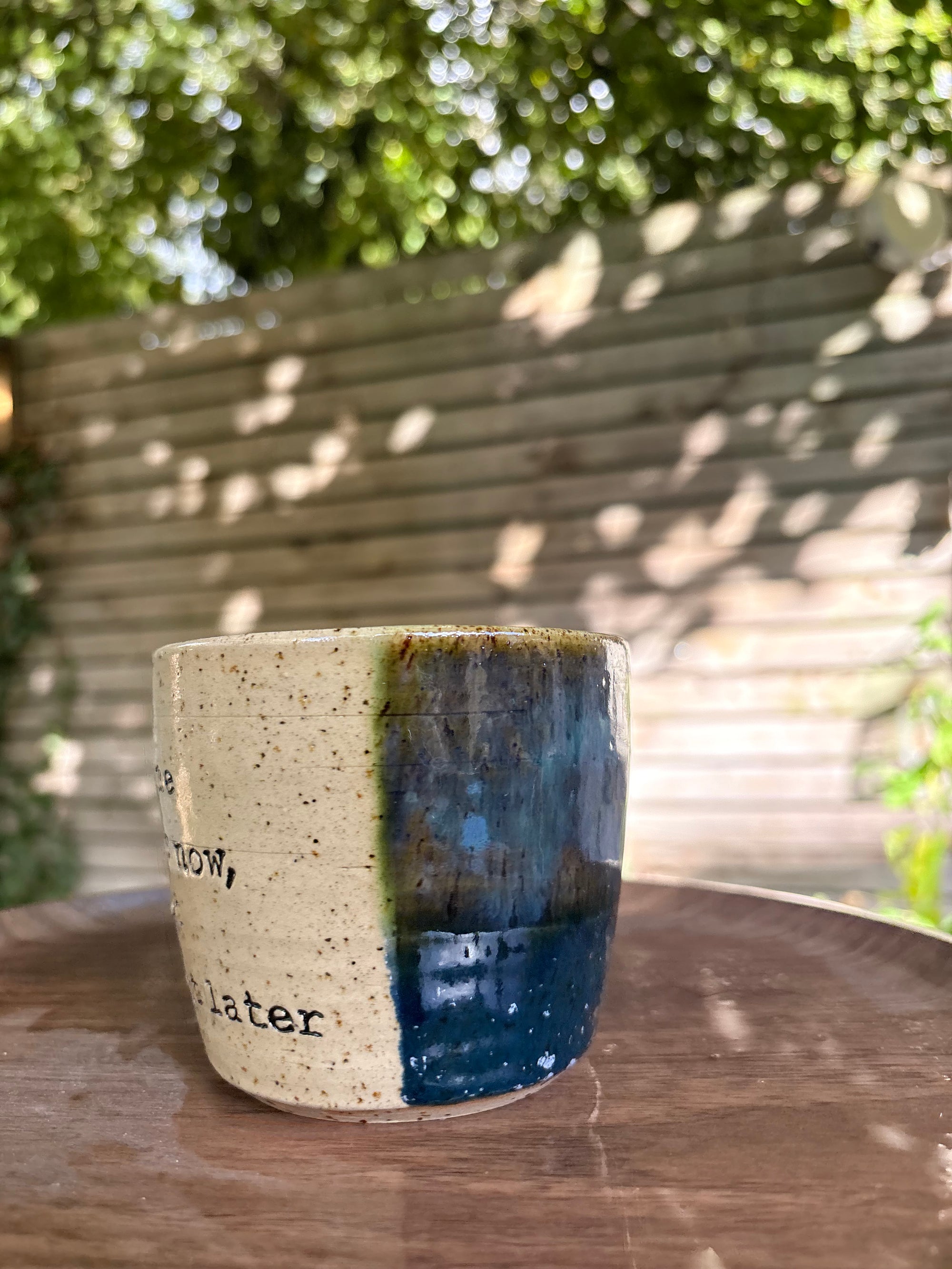 “if you let me finish this now, i might not lose my shit later" mug (Greens)