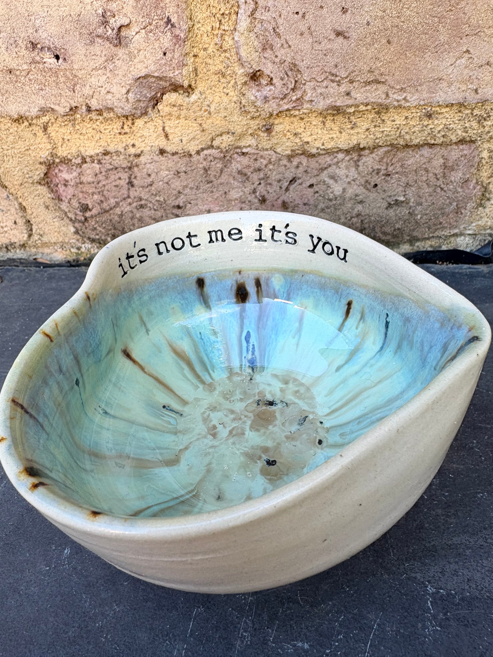 "it's not me, it's you" snack bowl