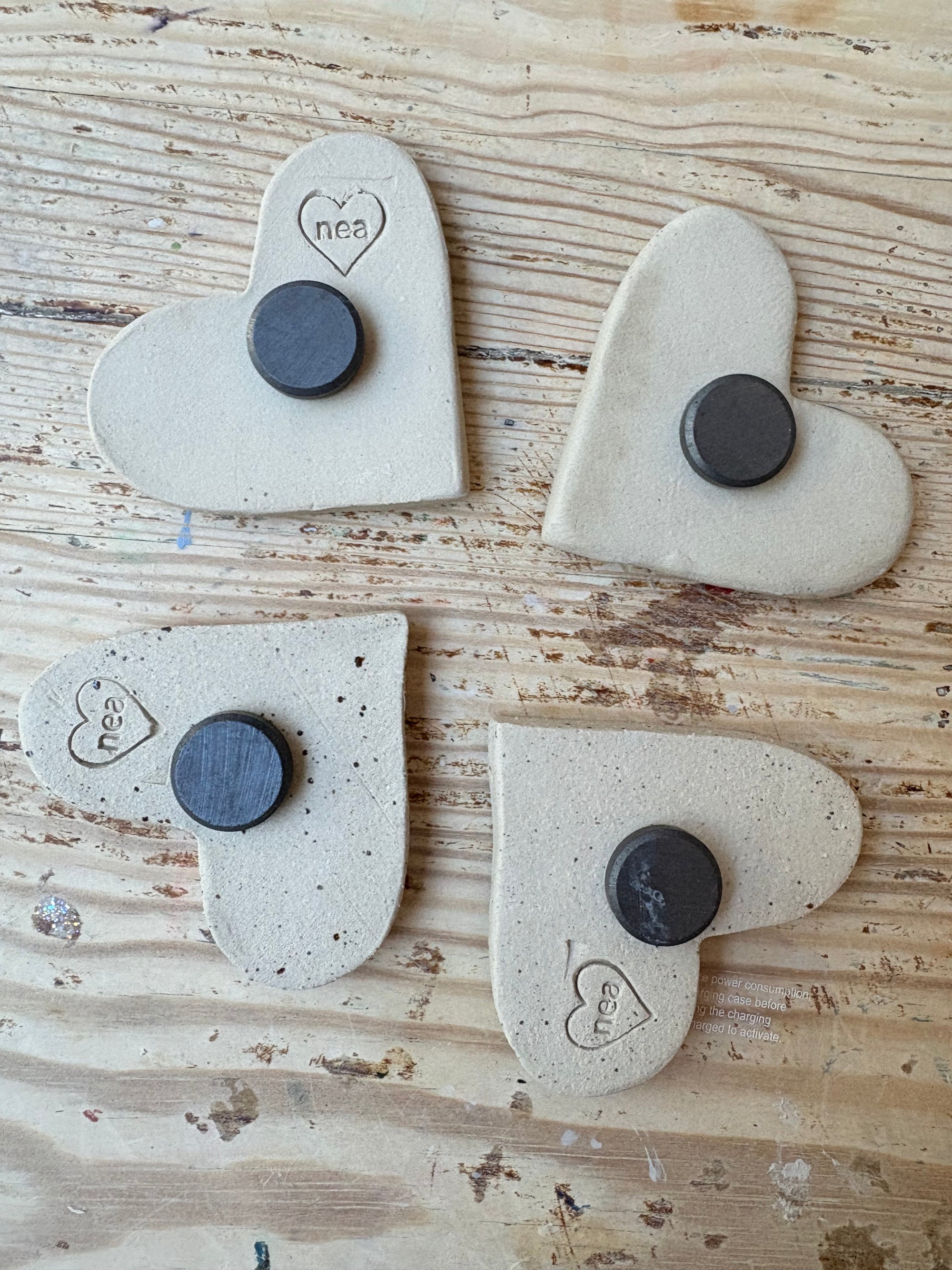 Sweary Magnet Set (4 heart shaped magnets)