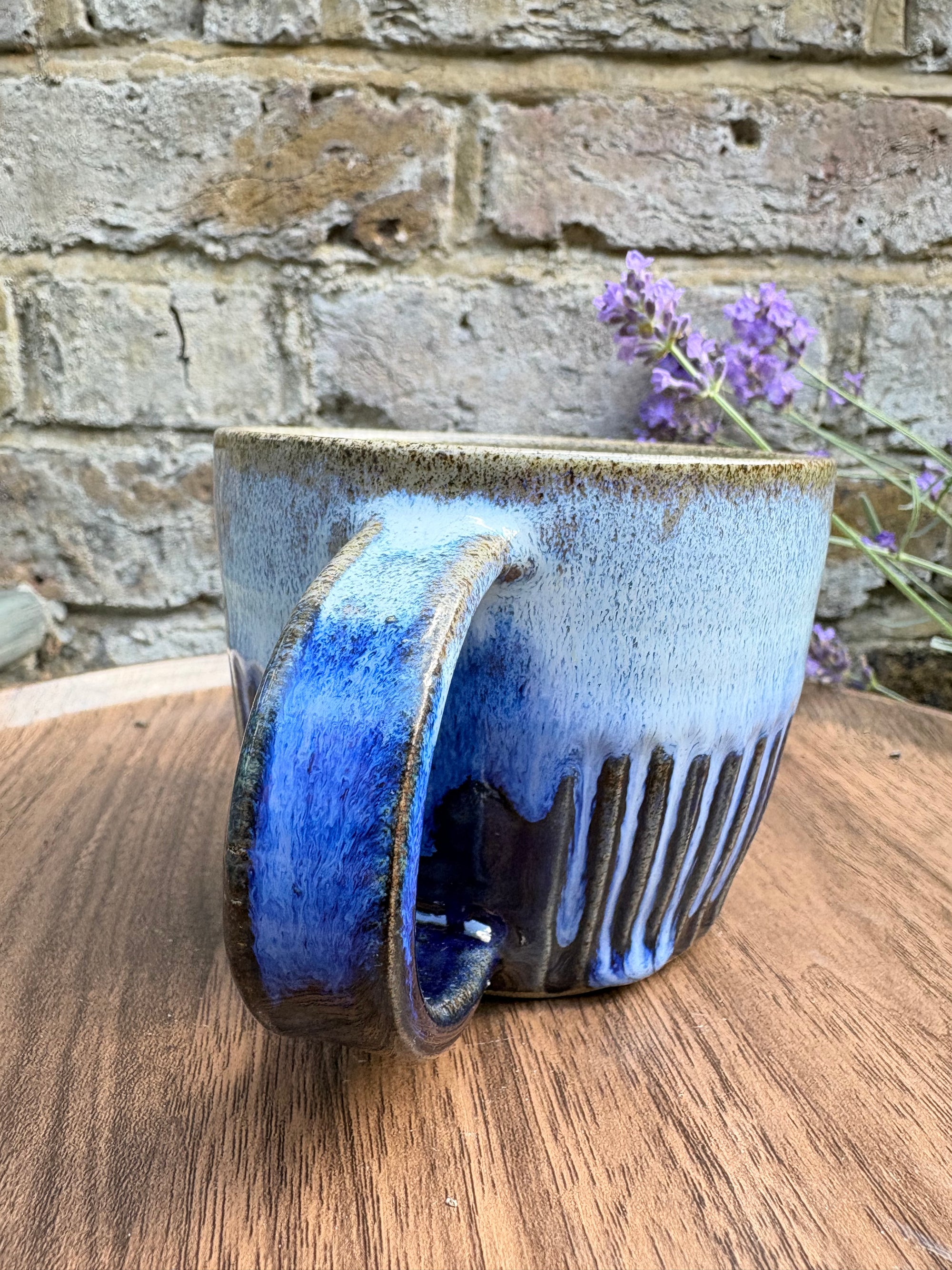 “Ffs, shh" mug (300ml, blues)
