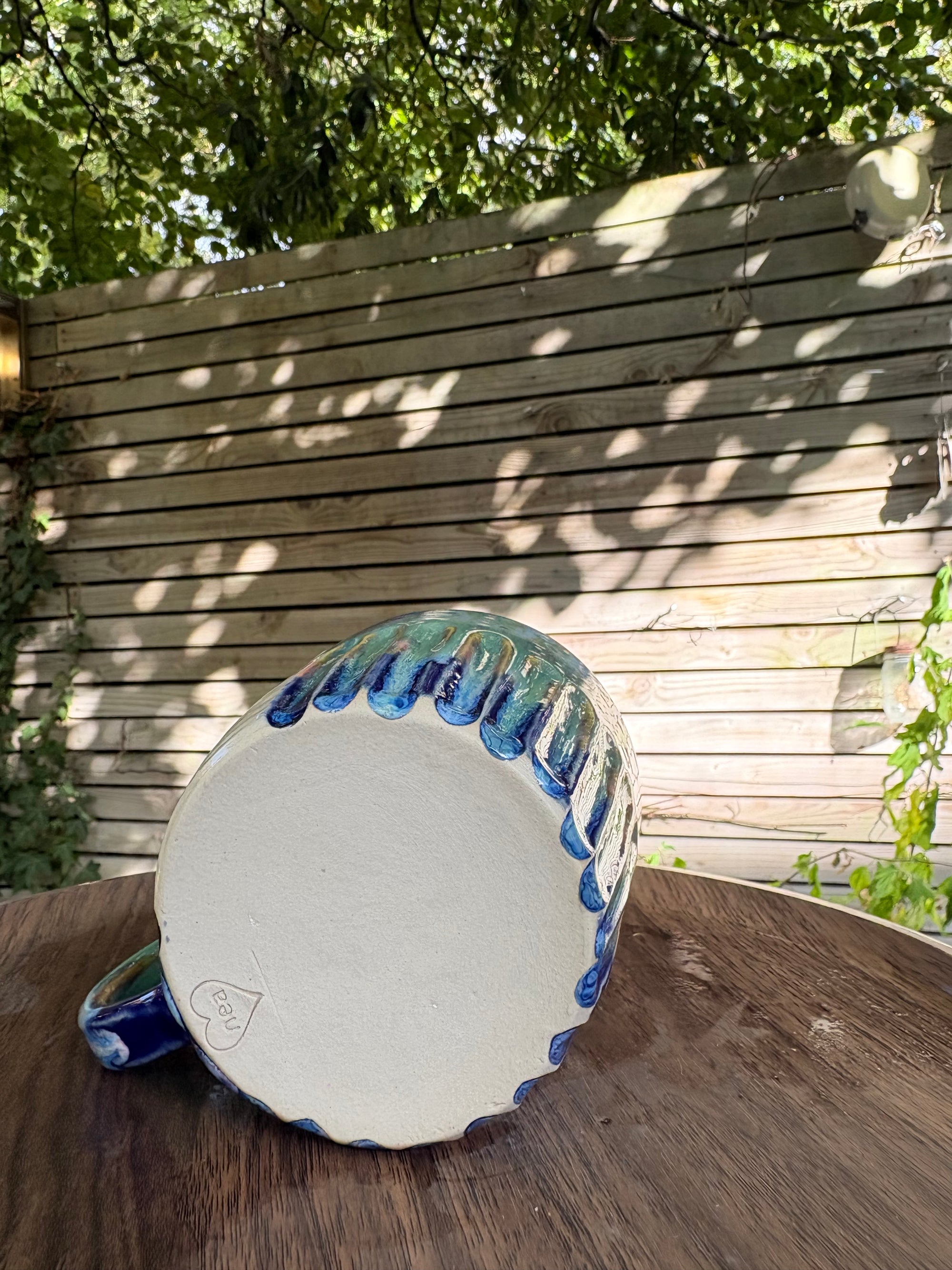 “I’m not like other girls" "I’m so much fucking worse” mug (right hander, greens/blues)