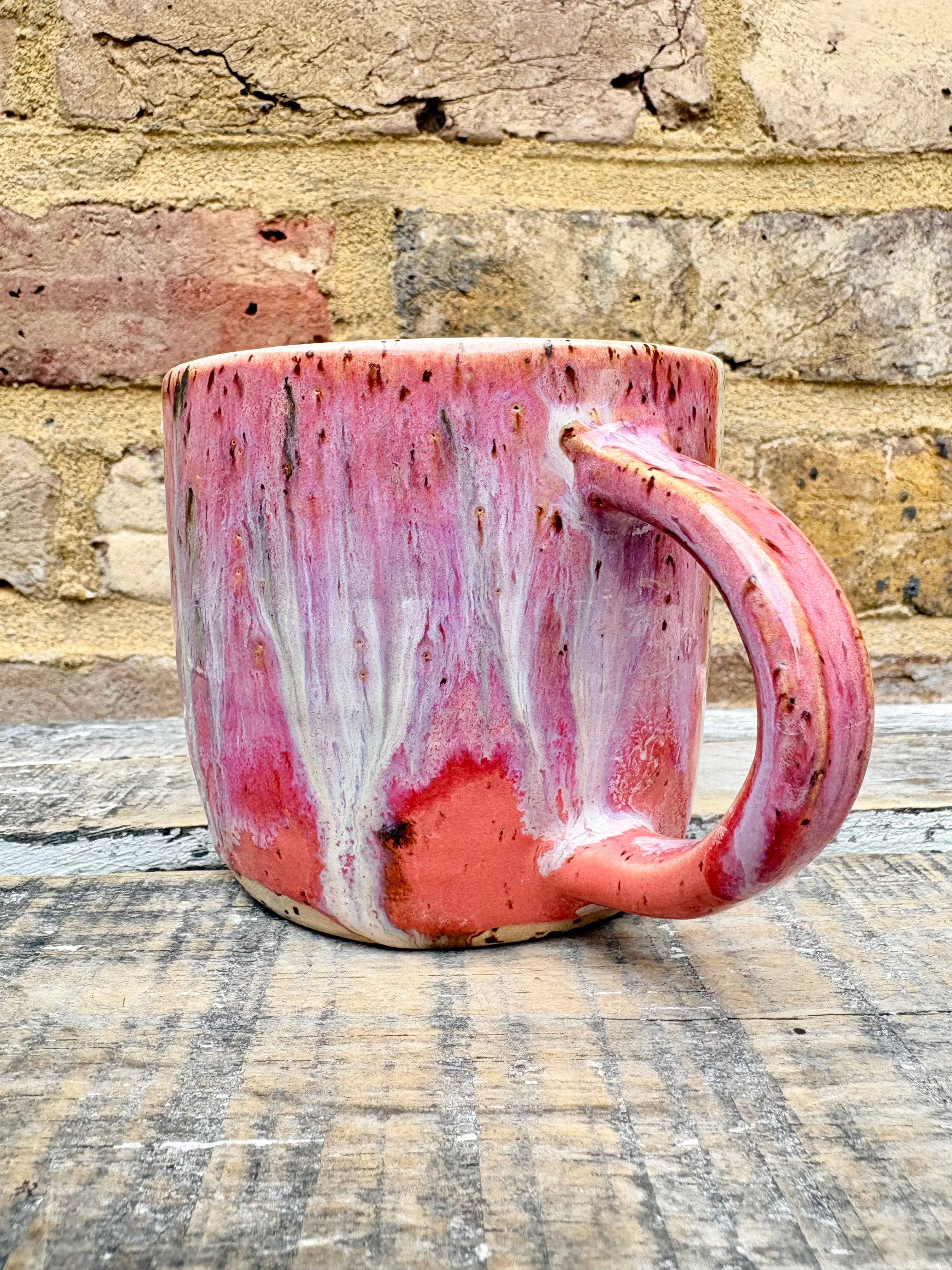 "reach out circle back deep dive touch base drill down” mug (pink)