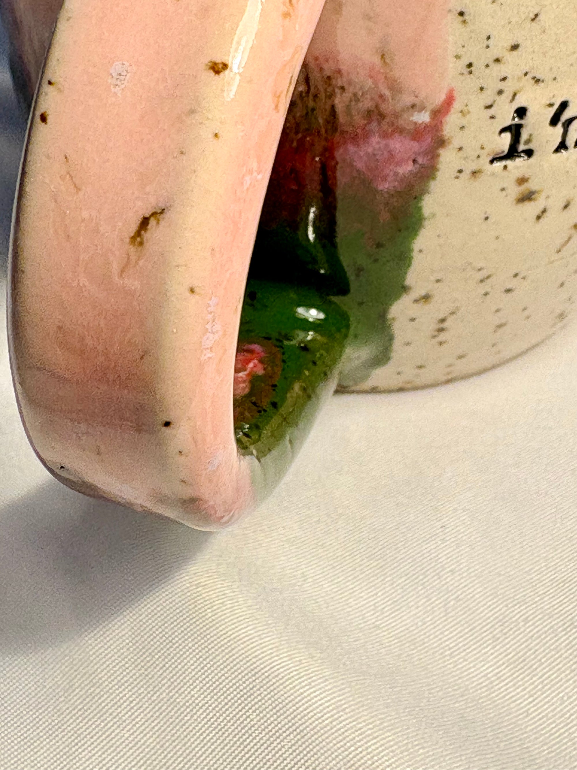 “Fuck off, i'm gardening" mug (pink/green)