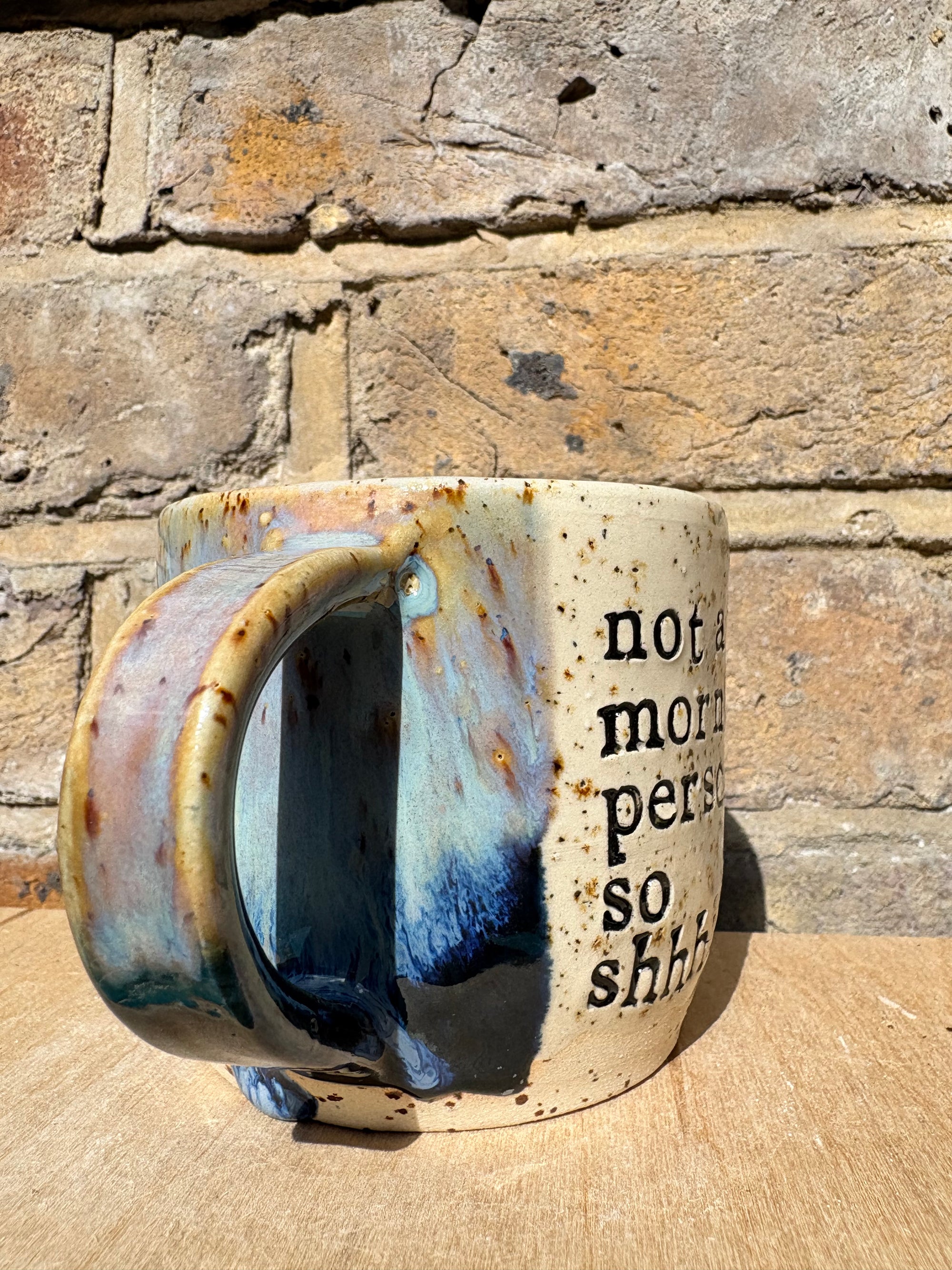 "not a morning person so shhh" (Blue Night Sky)
