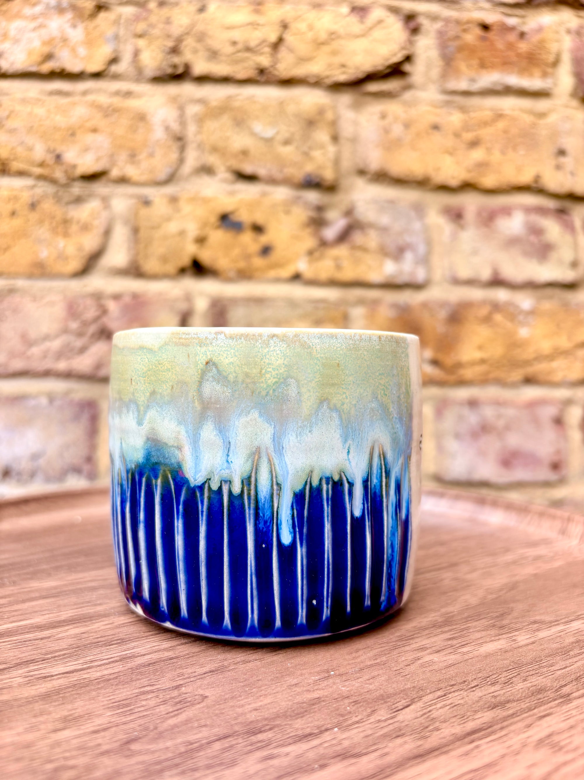 "ew people" mug (280ml, blue/green)