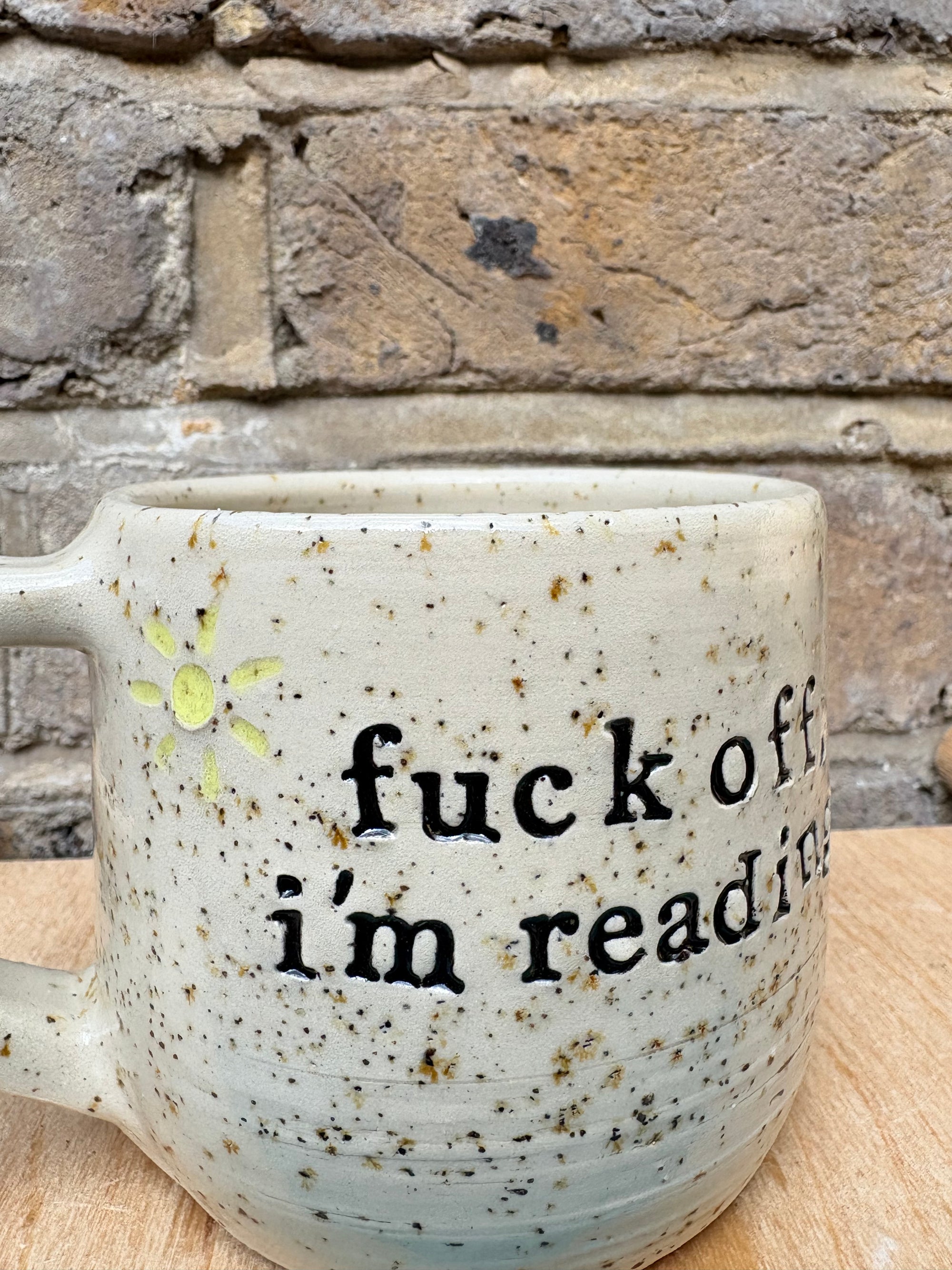 “Fuck off i'm reading" mug (five suns)