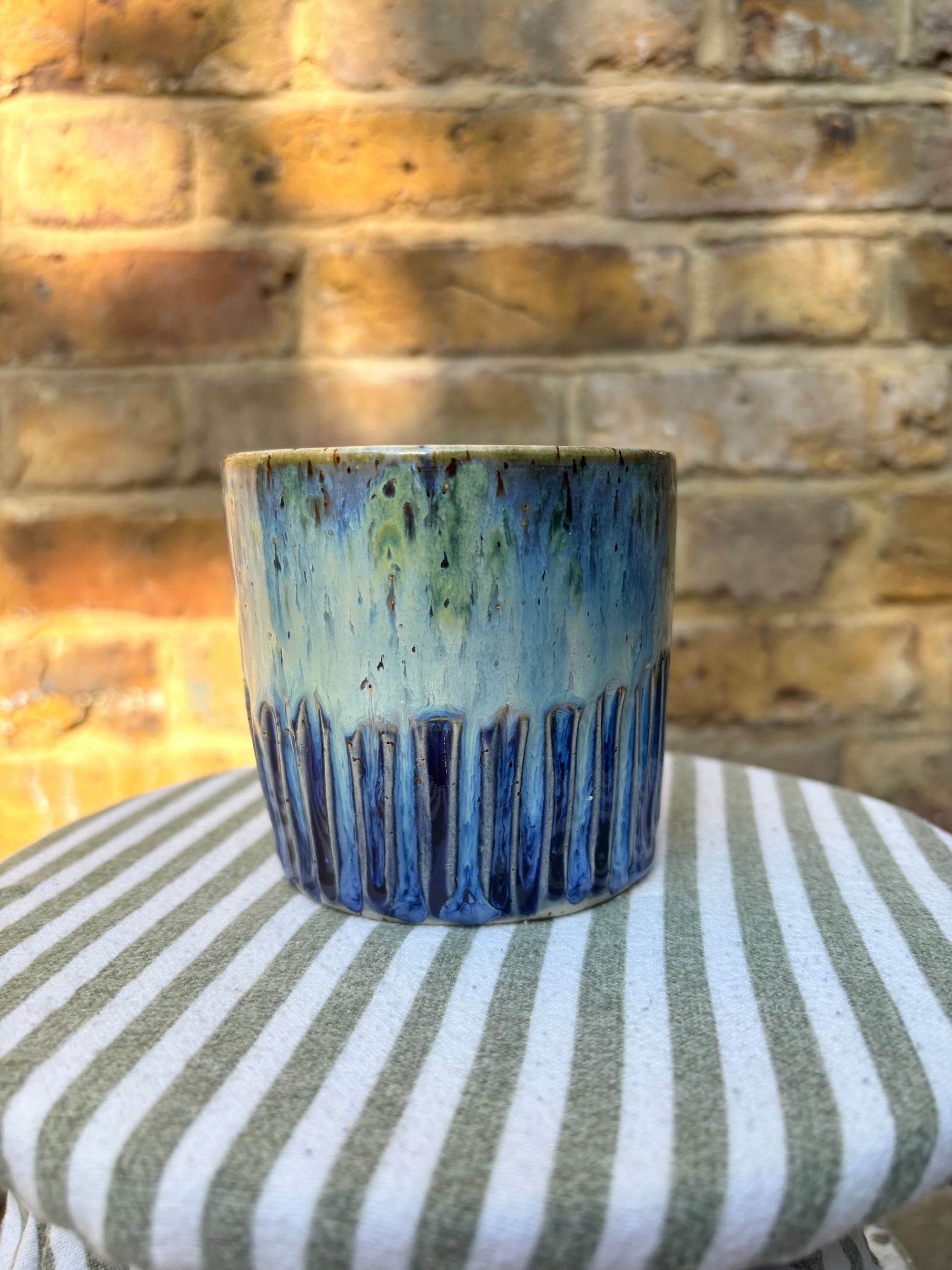 Small Talk Survivor mug (blue)