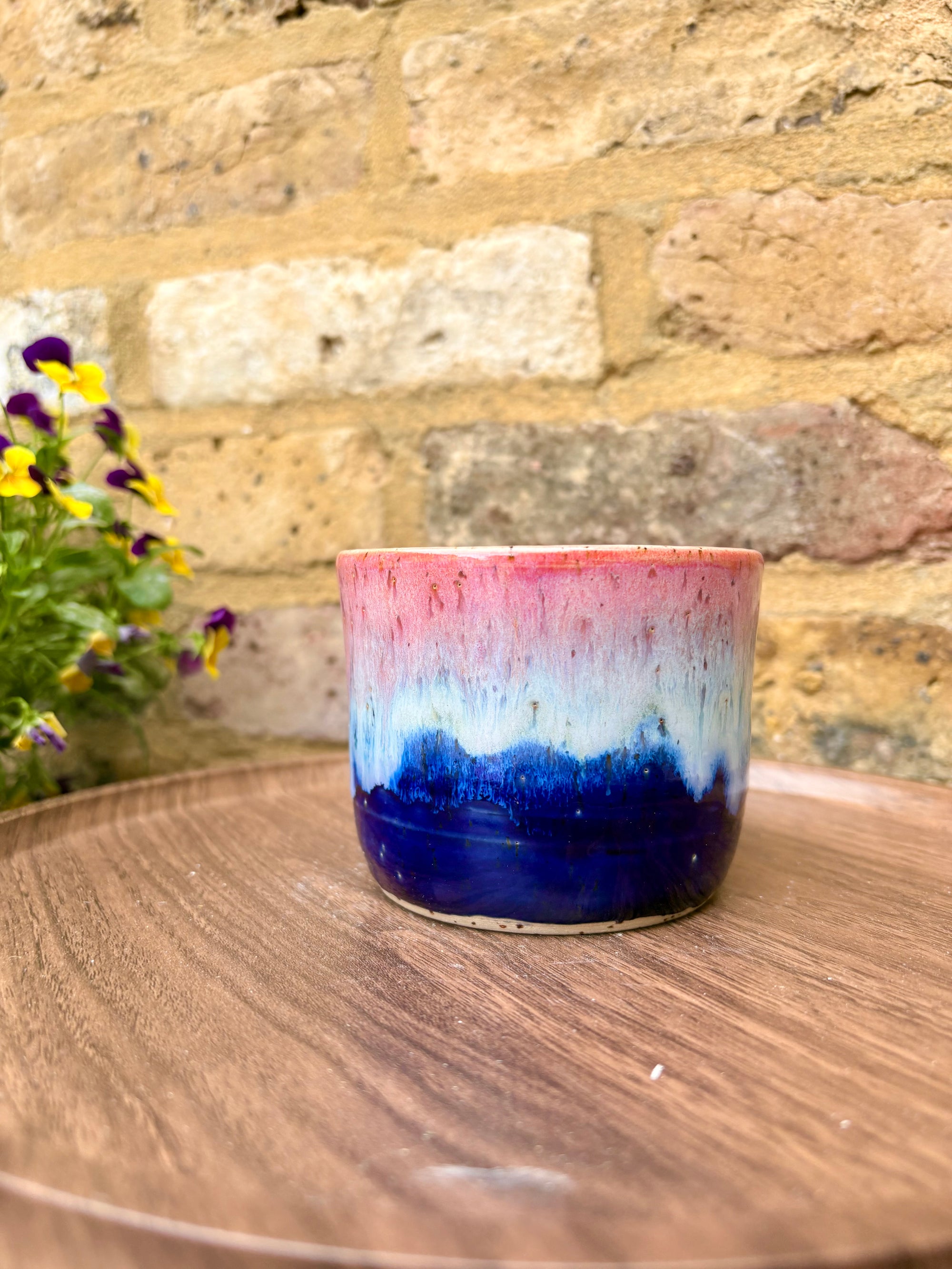 Cunt tumbler mug (no handle) (pink night sky)
