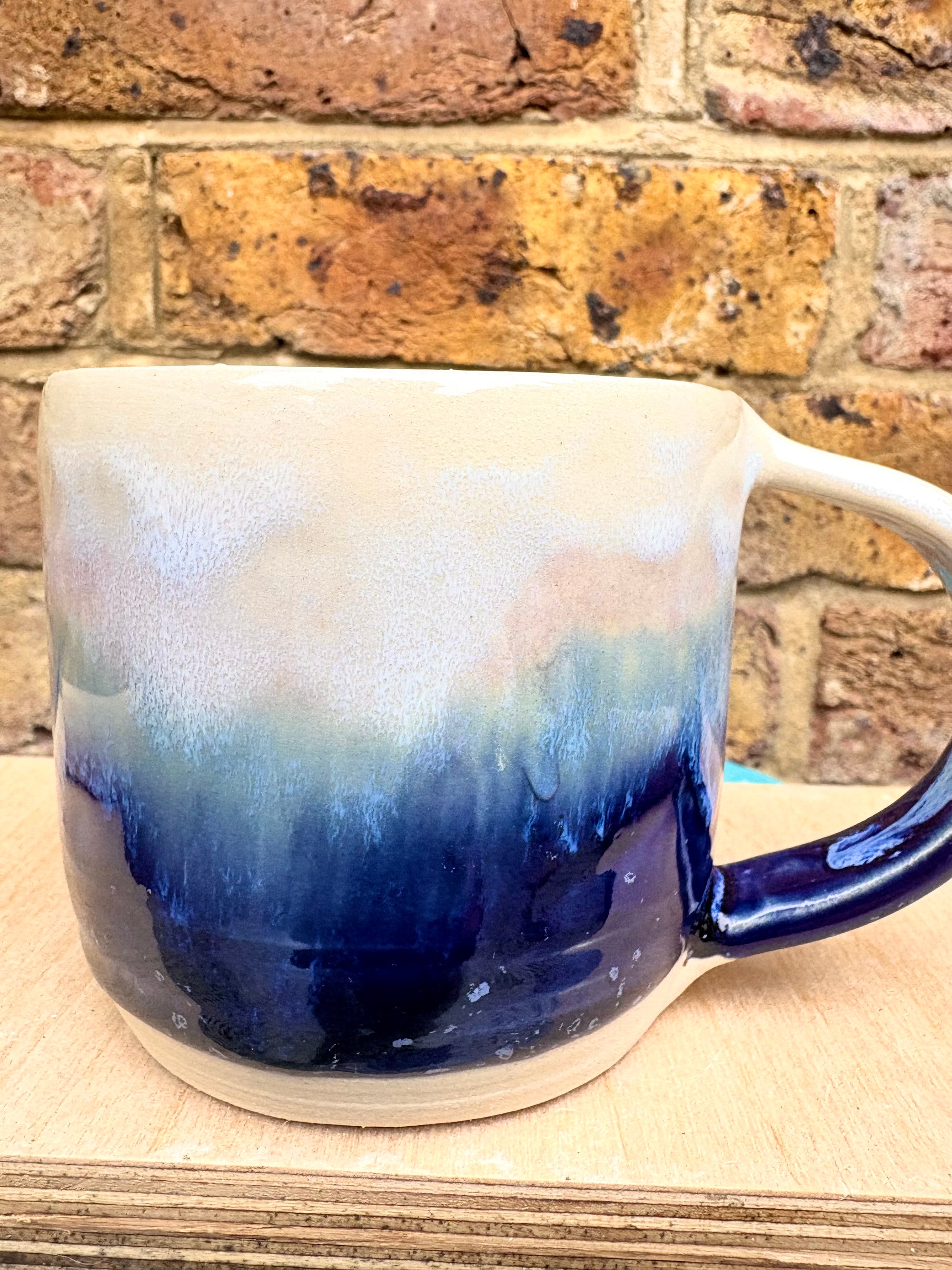 “sorry for what i said before I drank this” mug (blue night sky)