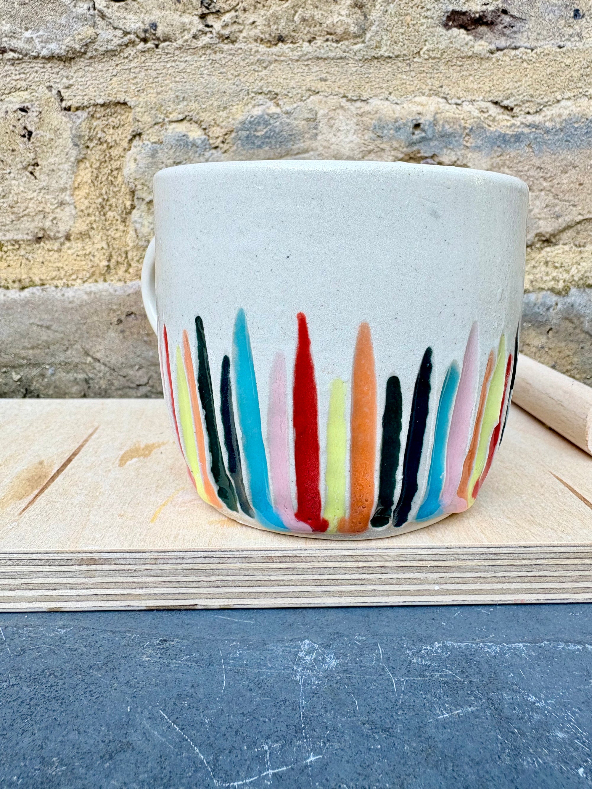 Serving Cunt mug (rainbow grooves)