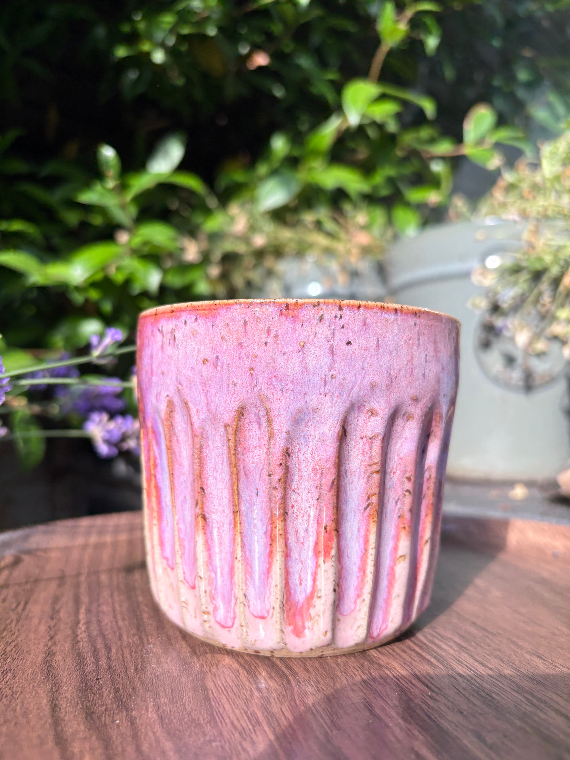 "menopausal and fresh out of fucks" mug (pink)