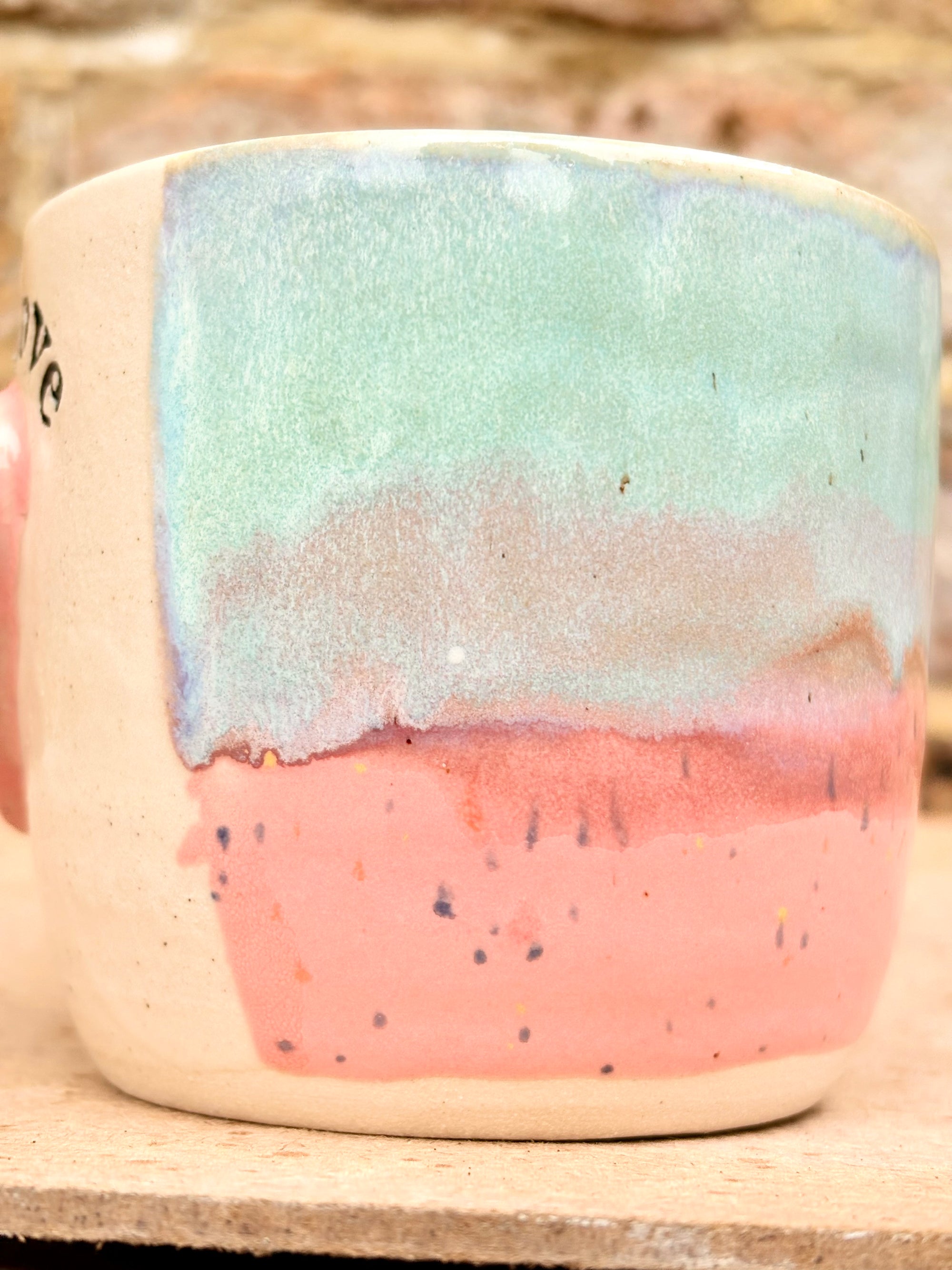 “love is love” mug (pink heart)