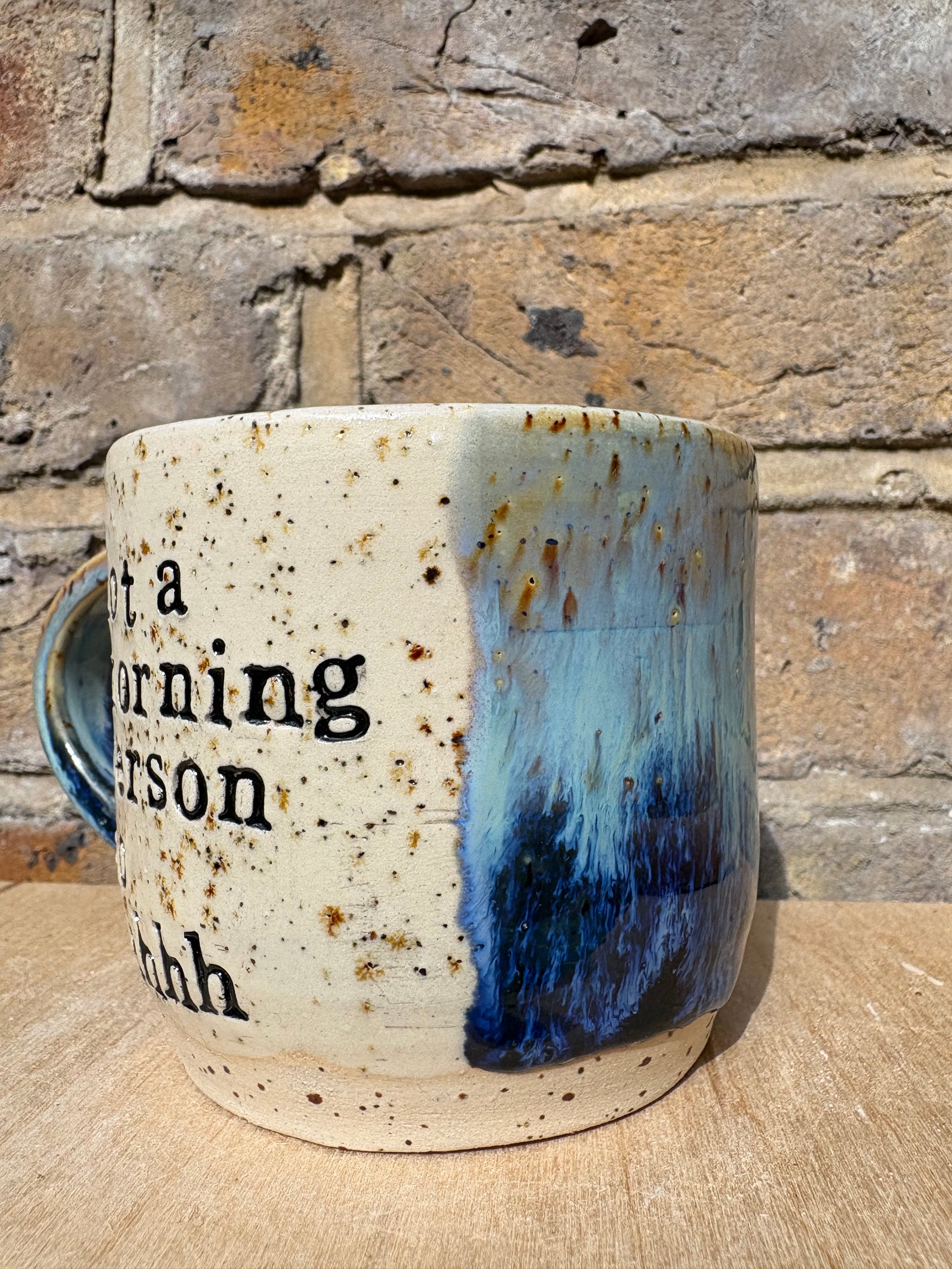 "not a morning person so shhh" (Blue Night Sky)