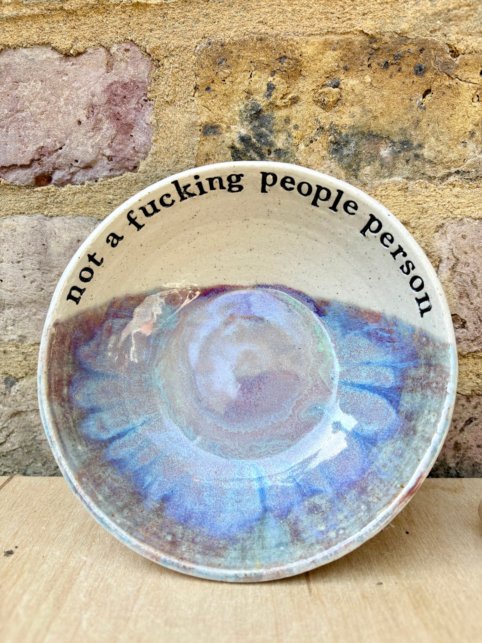 "not a fucking People Person" bowl