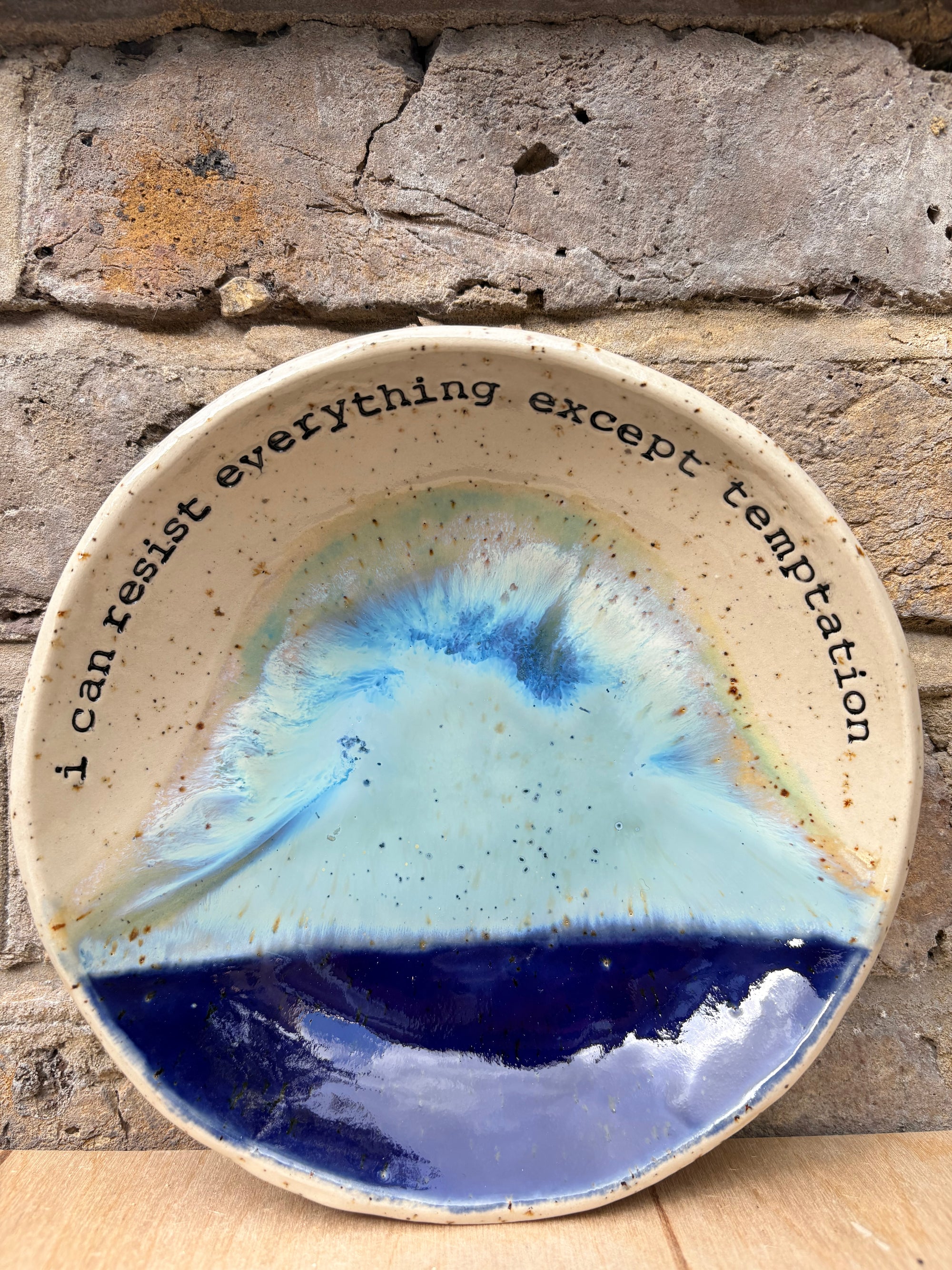 Oscar Wilde "temptation" cake plate