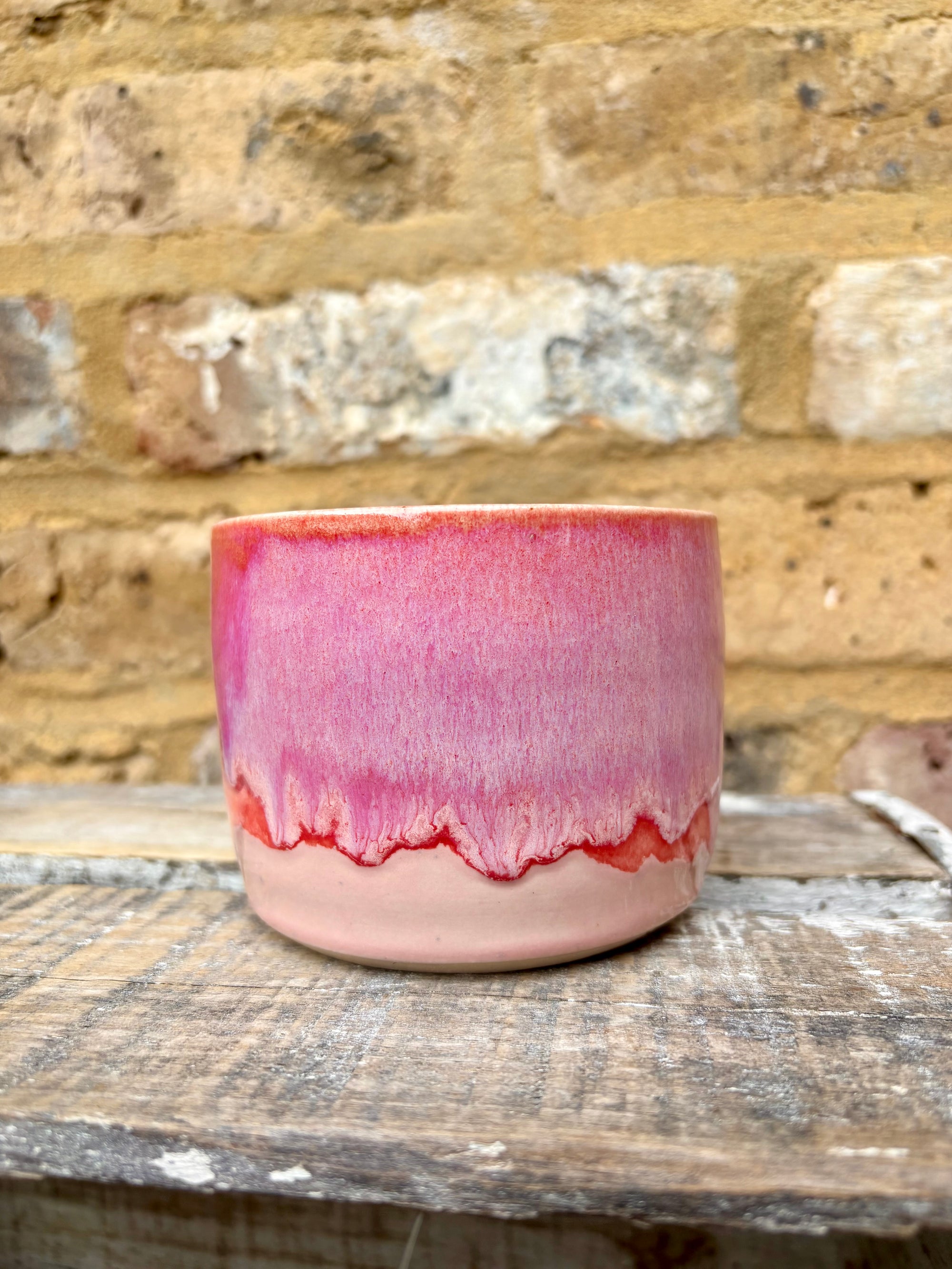 "barely fucking functioning" mug (pink)