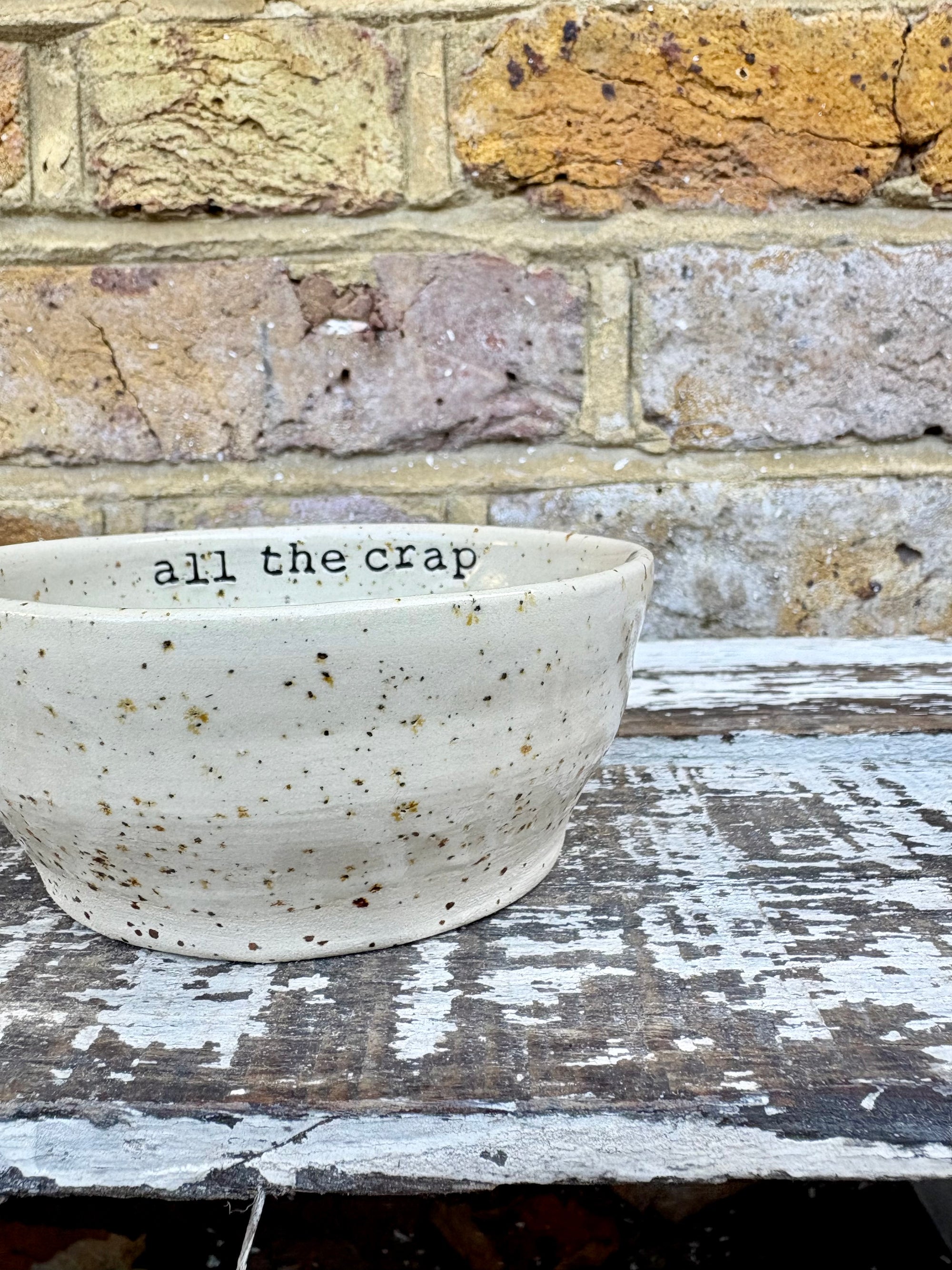 “All the crap” trinket dish (antique blue)
