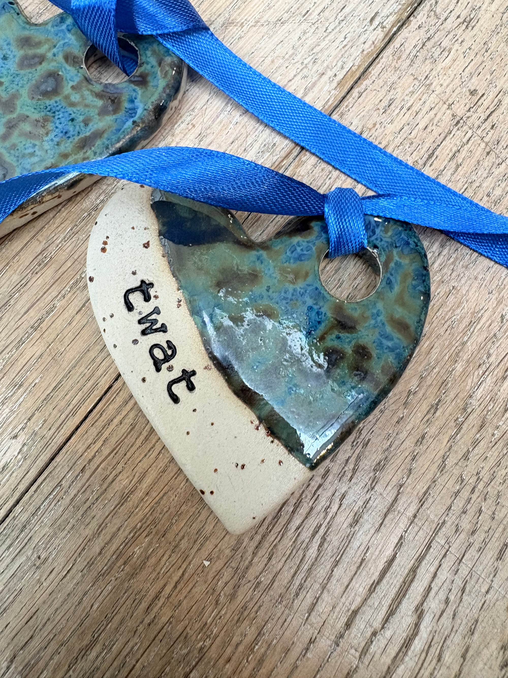 Twat Hanging Decoration (large, antique blue)